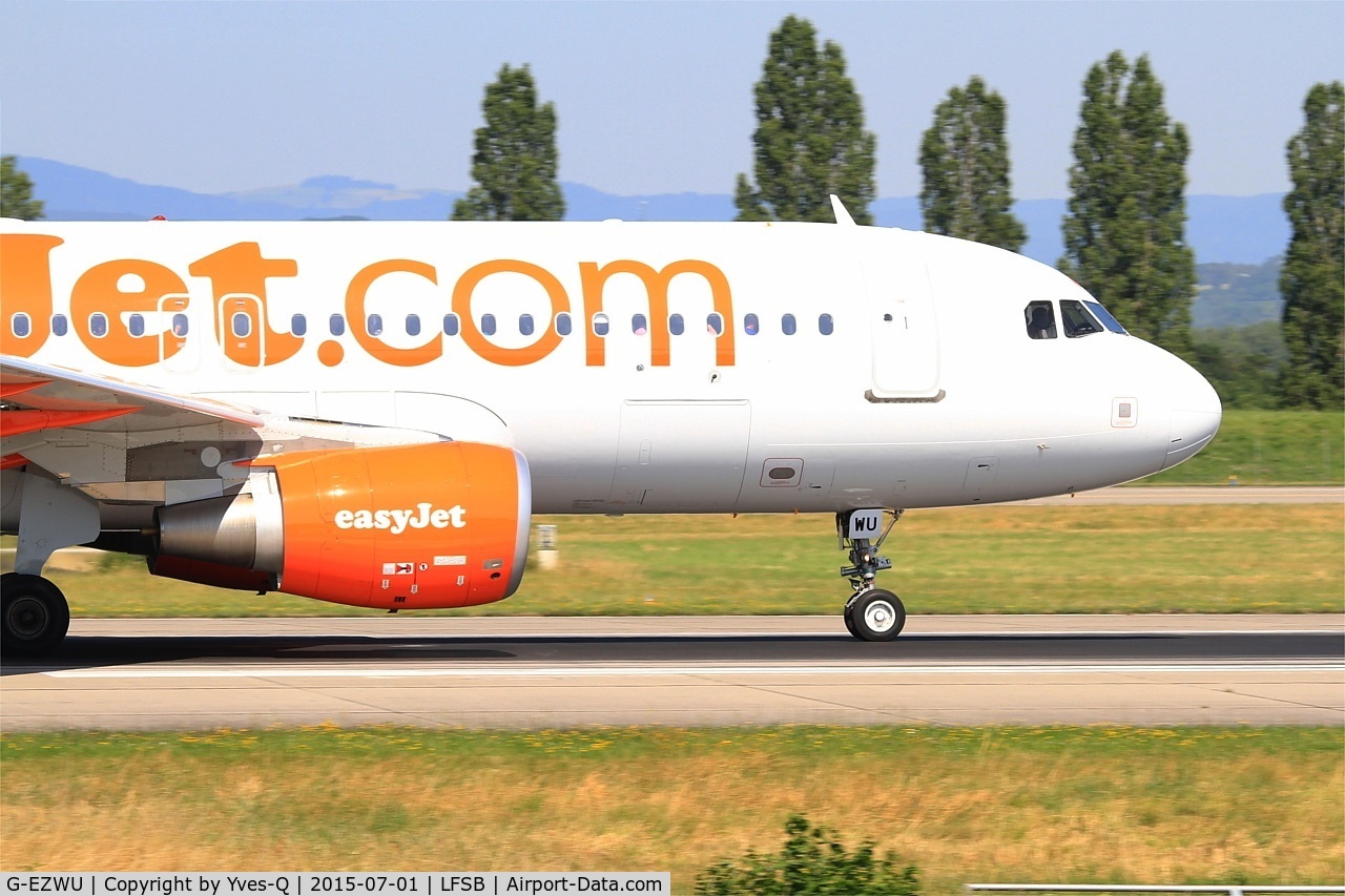 G-EZWU, 2014 Airbus A320-214 C/N 6095, Airbus A320-214, Take off run rwy 15, Bâle-Mulhouse-Fribourg airport (LFSB-BSL)