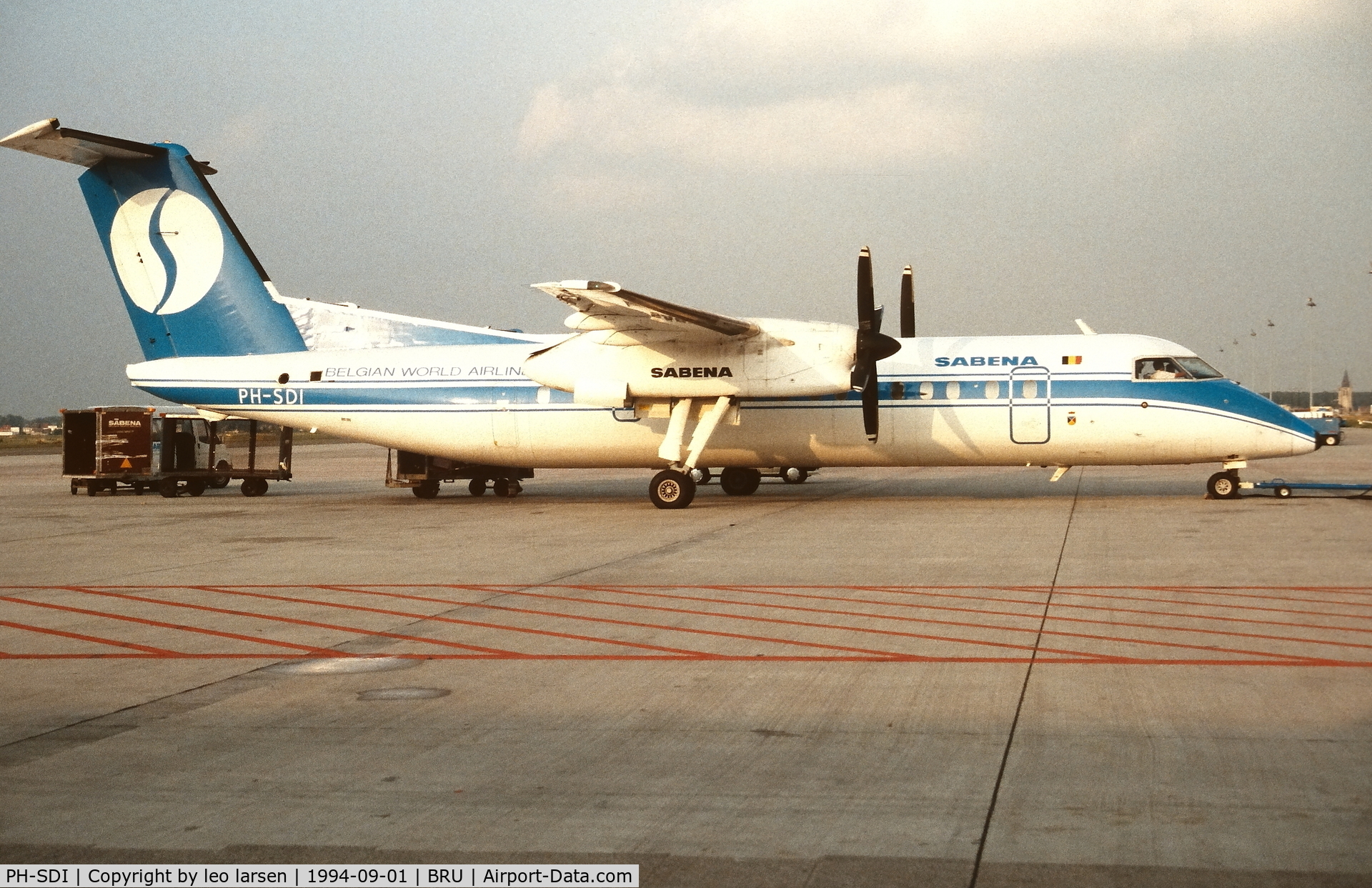 PH-SDI, 1990 De Havilland Canada DHC-8-311 Dash 8 C/N 216, Brussels 1.9.1994