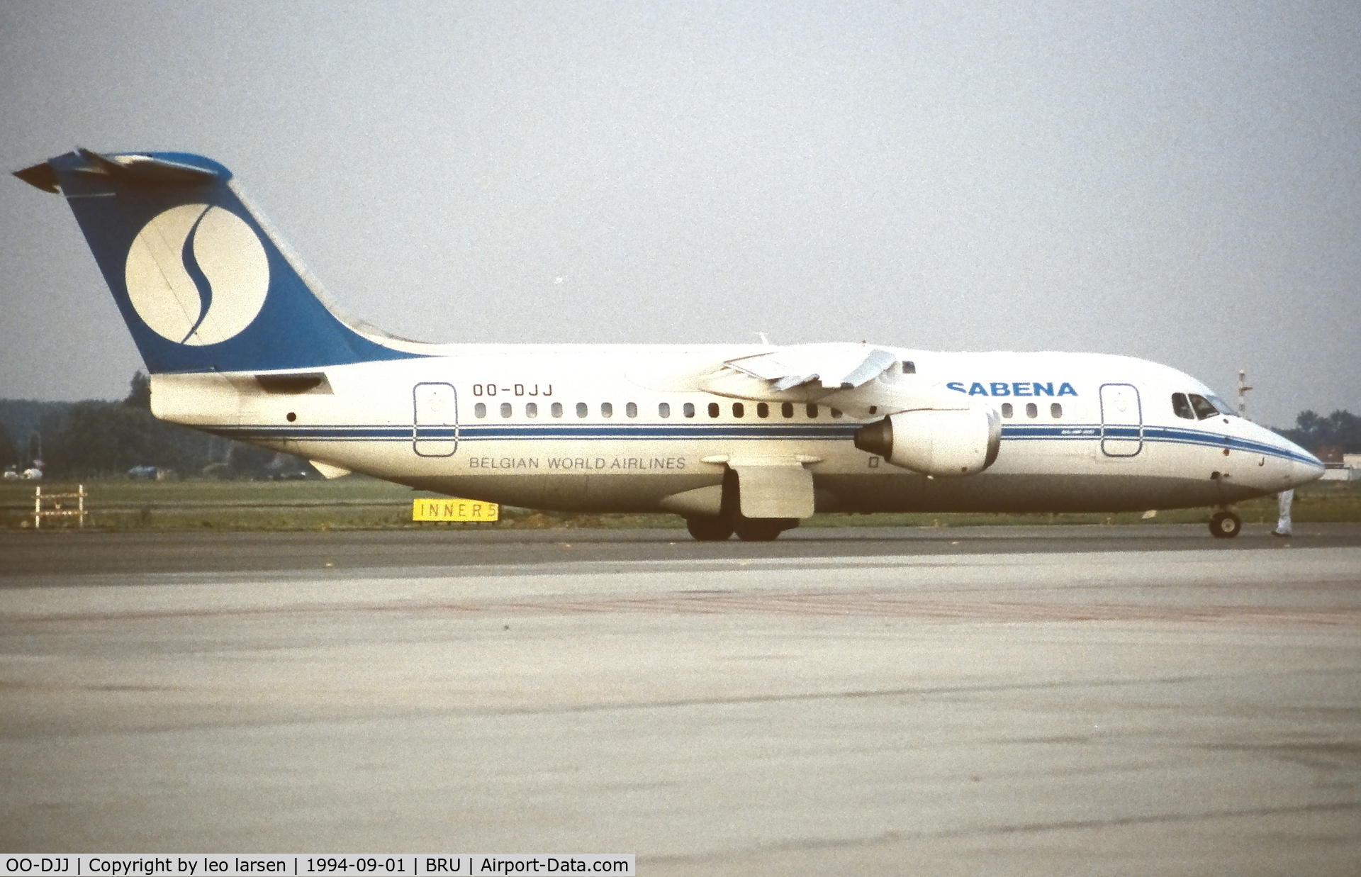 OO-DJJ, 1991 British Aerospace BAe.146-200 C/N E2196, Bussels 1.9.1994