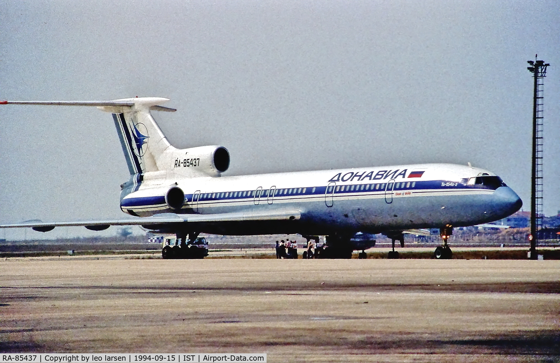 RA-85437, 1980 Tupolev Tu-154B-2 C/N 80A437, Istanbul 15.9.1994
