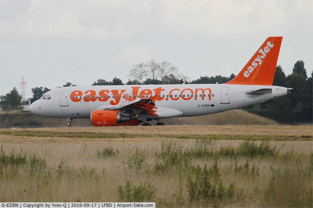 G-EZBN, 2007 Airbus A319-111 C/N 3061, Airbus A319-111, Taxiing, Bordeaux Mérignac airport (LFBD-BOD)