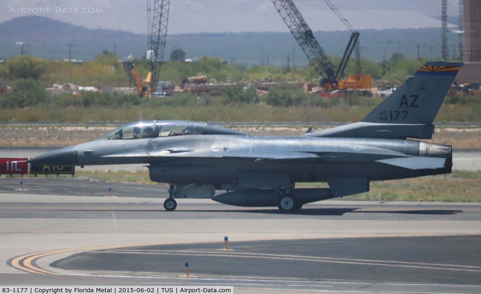 83-1177, 1983 General Dynamics F-16D Fighting Falcon C/N 5D-4, F-16D
