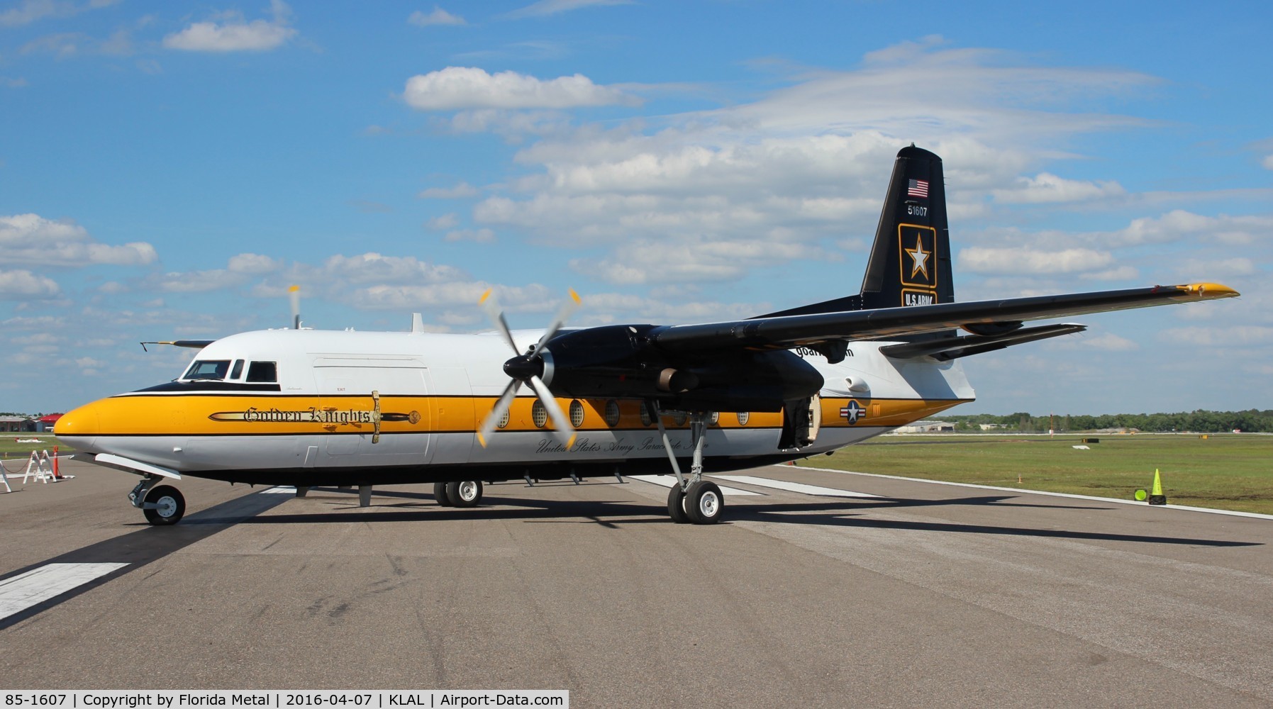 85-1607, 1983 Fokker C-31A (F27-400M) Troopship C/N 10653, Sun N Fun 2016