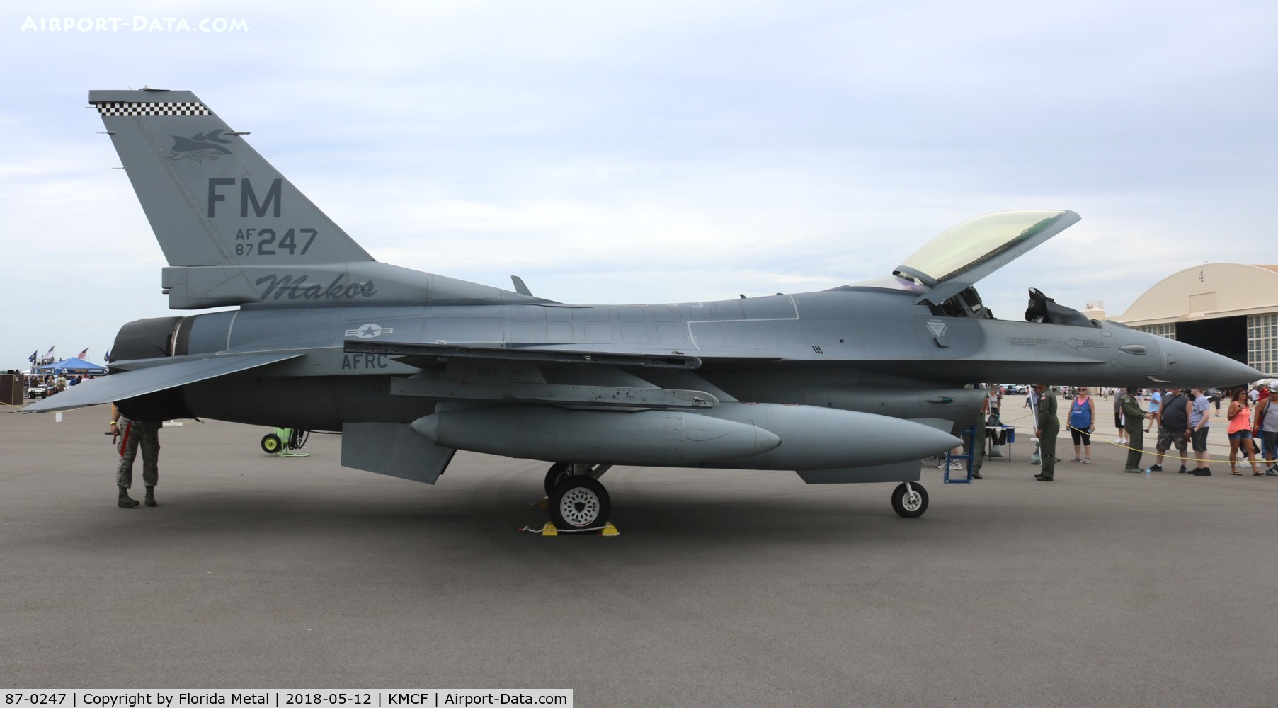 87-0247, 1987 General Dynamics F-16C Fighting Falcon C/N 5C-508, MacDill Airfest 2018