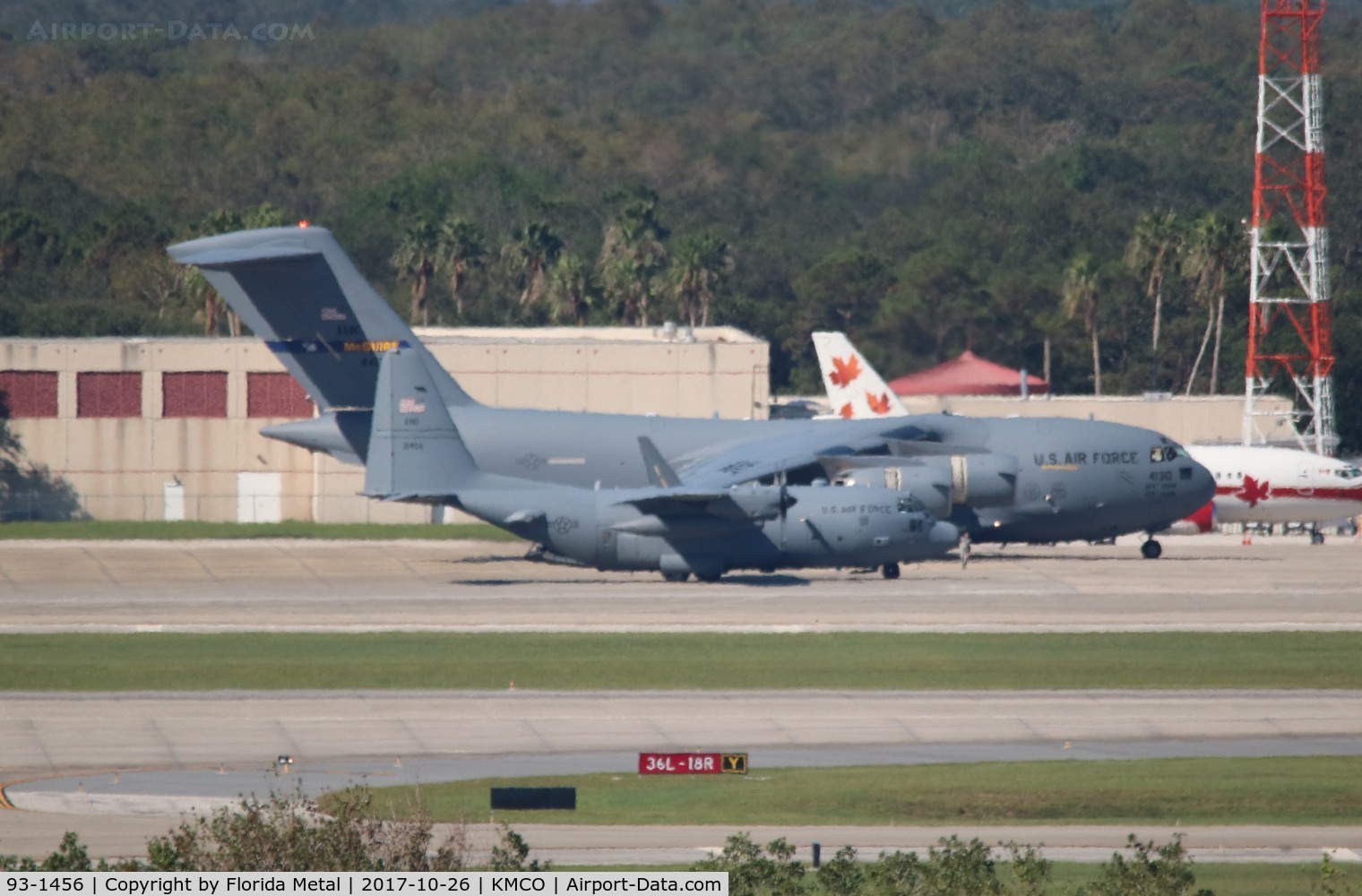 93-1456, 1993 Lockheed C-130H Hercules C/N 382-5361, MCO Spotting