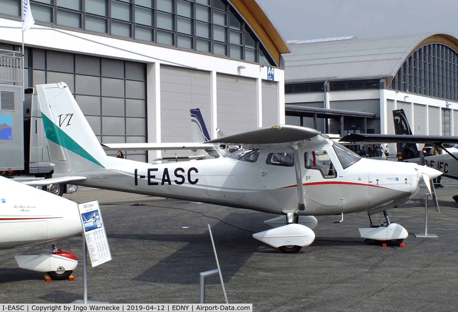 I-EASC, Vulcanair V1.0 C/N 1001, Vulcanair V1.0 at the AERO 2019, Friedrichshafen