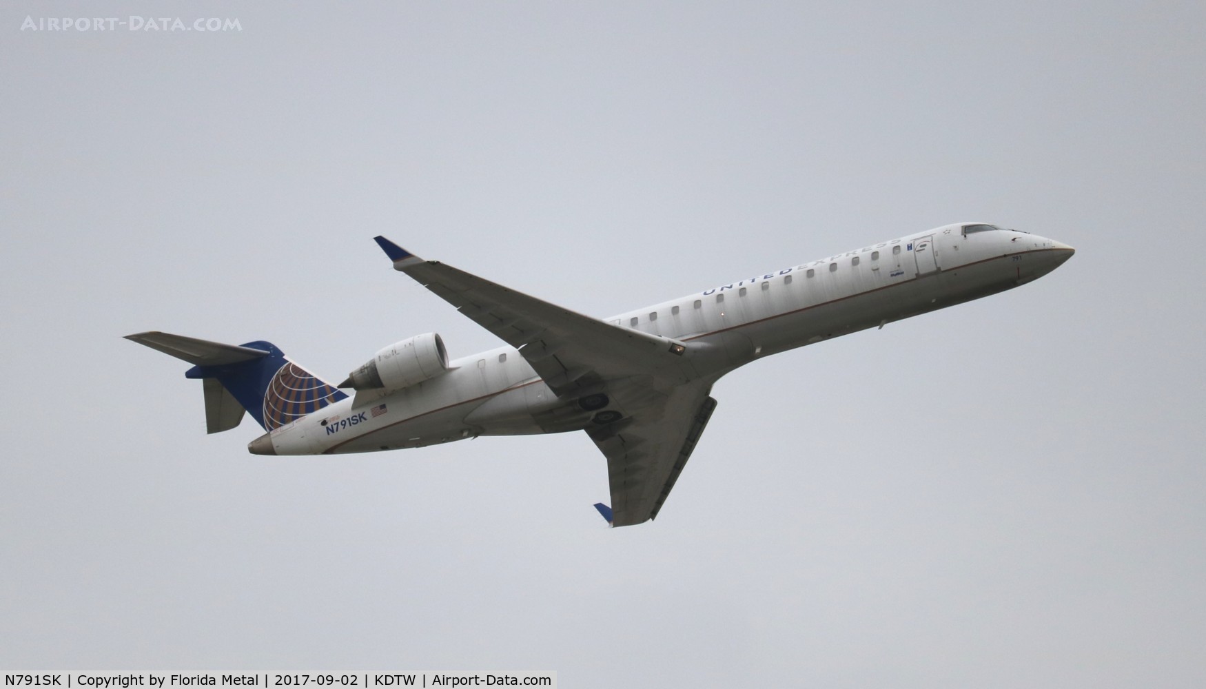 N791SK, 2009 Bombardier CRJ-700 (CL-600-2C10) Regional Jet C/N 10293, United Express