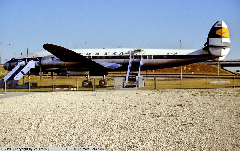 F-BHML, 1957 Lockheed L-1049G Super Constellation C/N 4671, München 1.3.1995