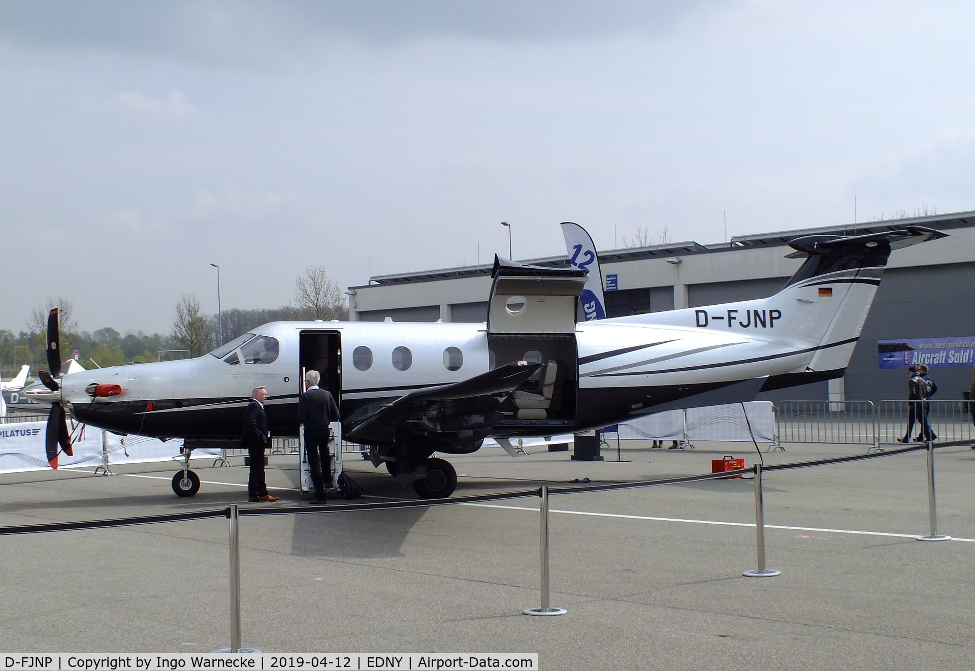 D-FJNP, 2018 Pilatus PC-12/47E C/N 1770, Pilatus PC-12/47E at the AERO 2019, Friedrichshafen
