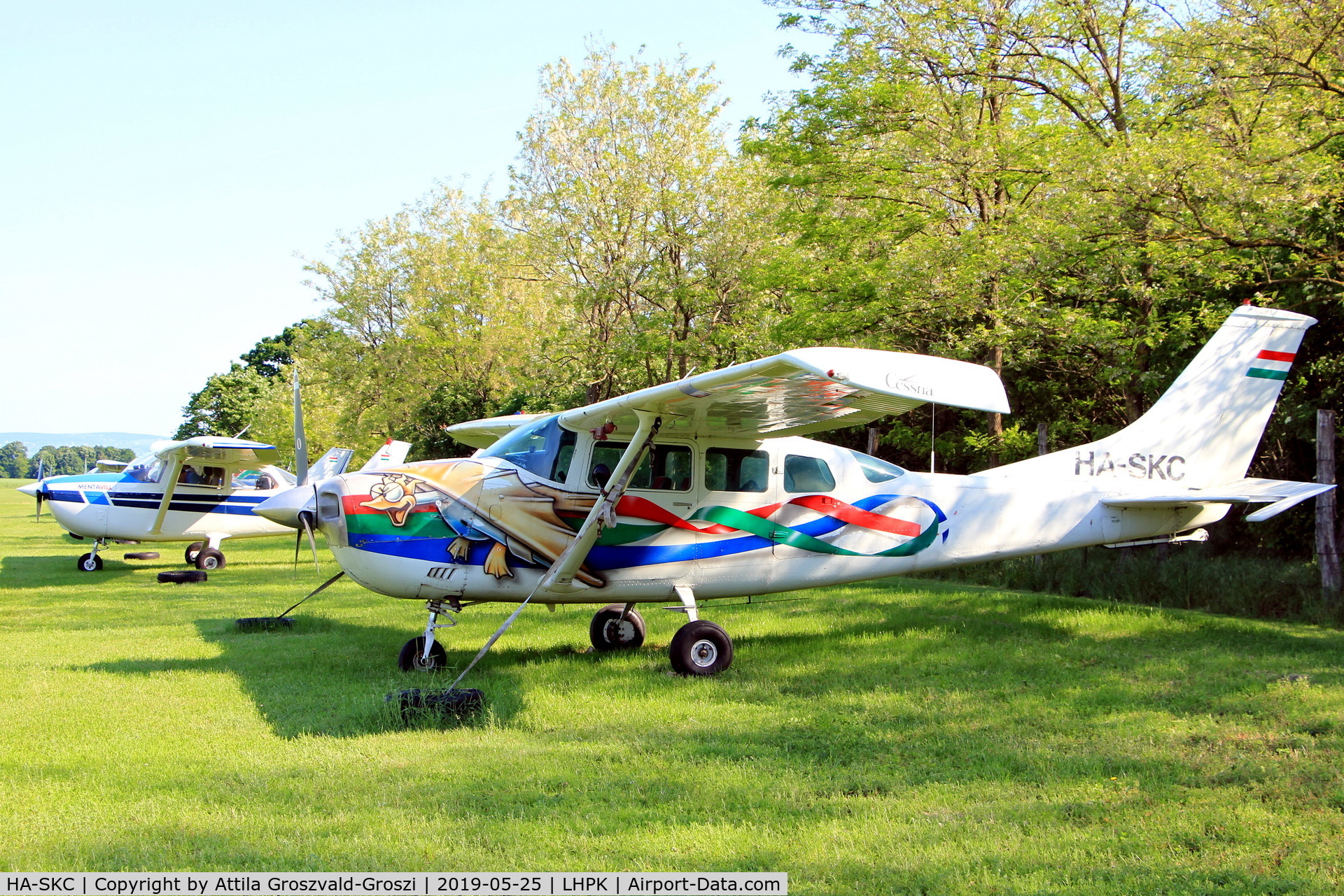 HA-SKC, Cessna P206E Super Skylane C/N P206-00618, LHPK - Siófok-Papkutapuszta Airfield