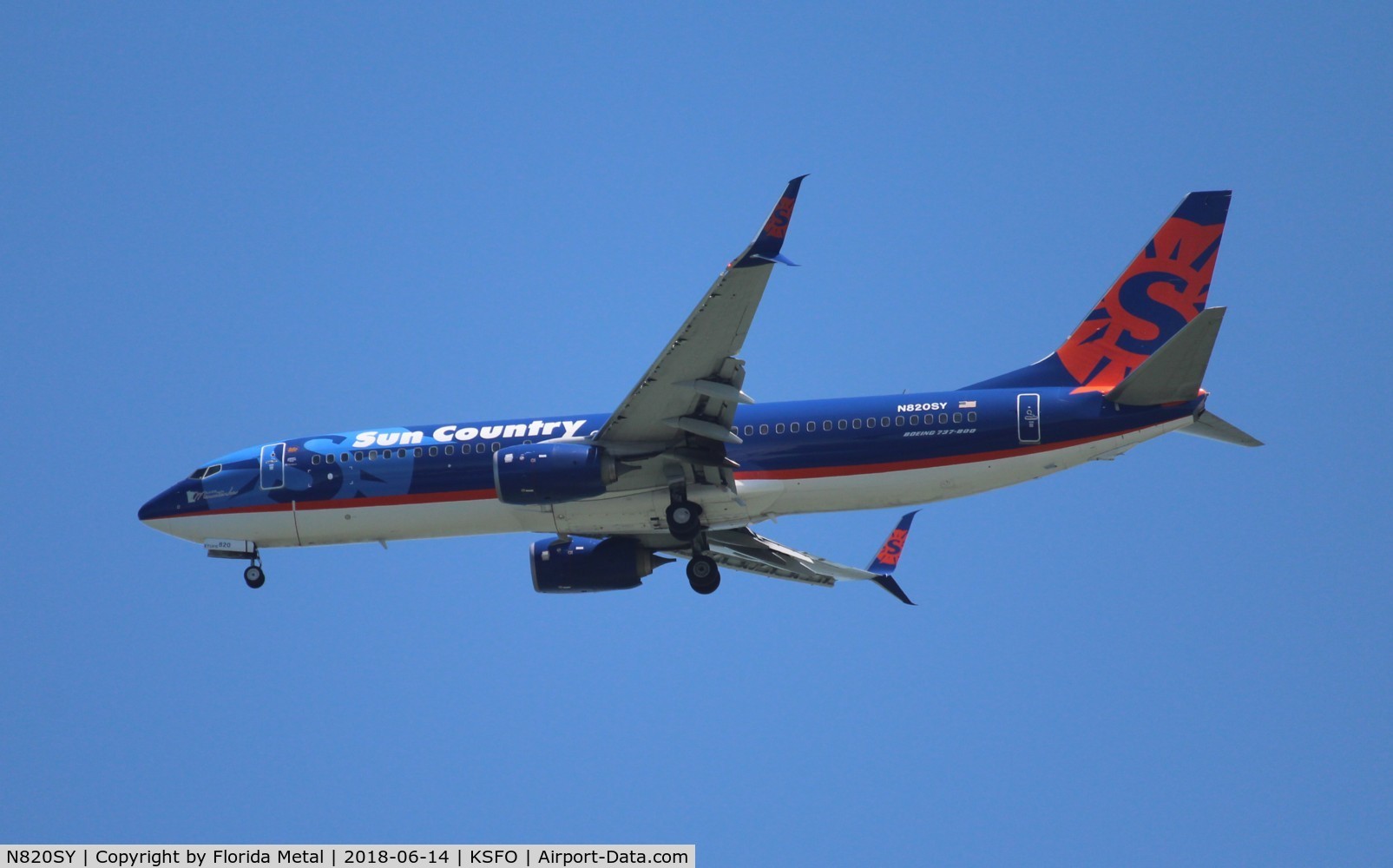 N820SY, 2014 Boeing 737-8FH C/N 39951, Sun Country