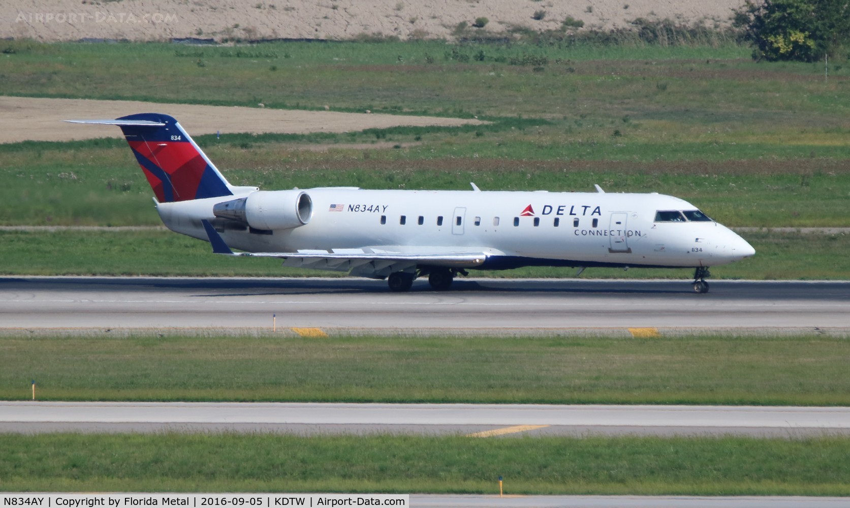 N834AY, 2005 Bombardier CRJ-200LR (CL-600-2B19) C/N 8034, Delta CRJ