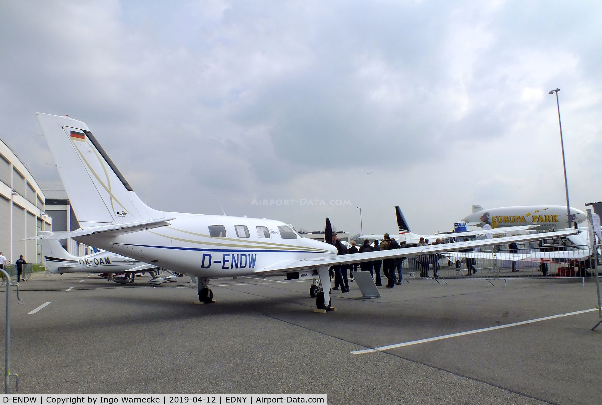 D-ENDW, Piper PA-46R-350T Malibu Matrix C/N 4692125, Piper PA-46R-350T Malibu Matrix at the AERO 2019, Friedrichshafen