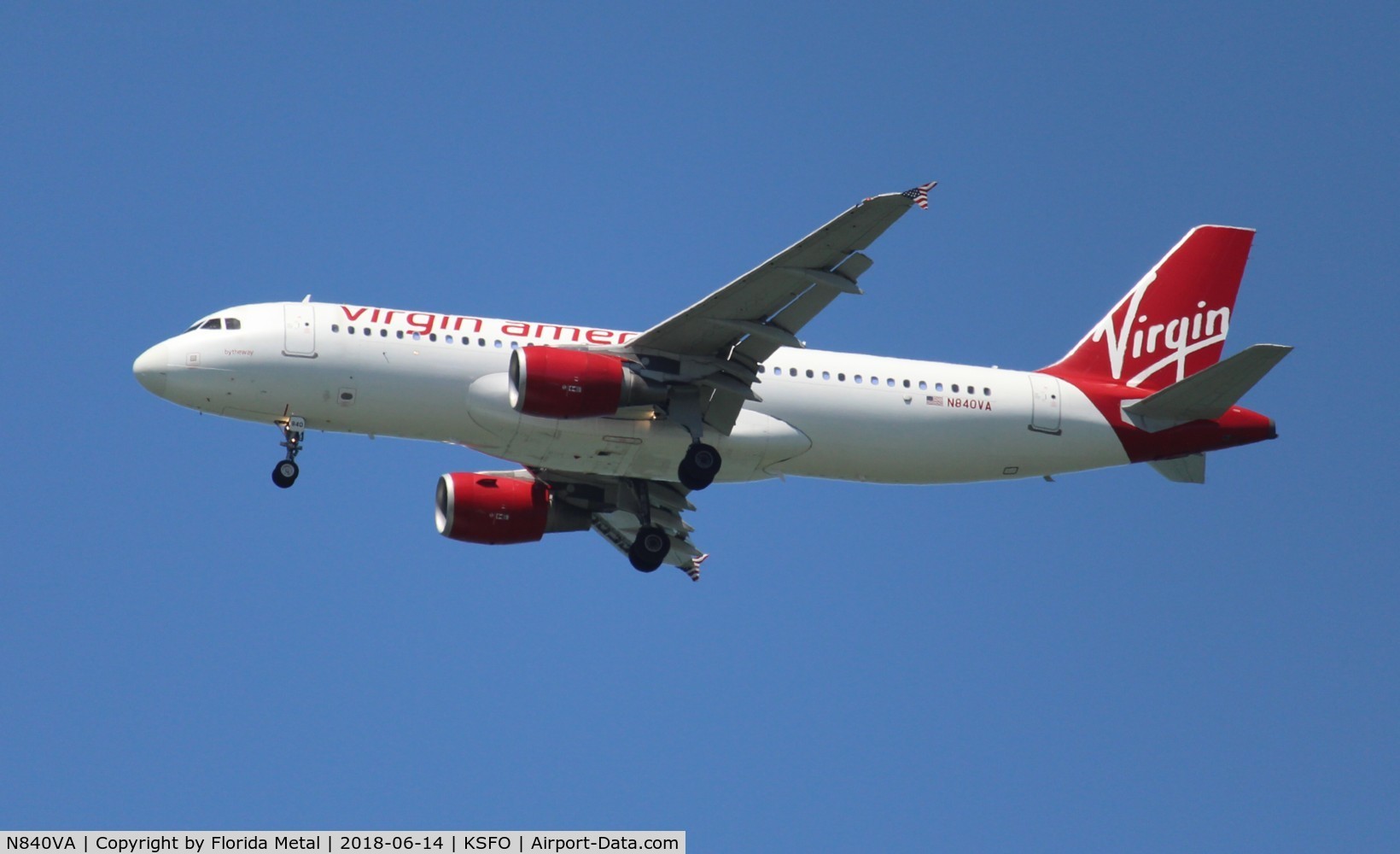 N840VA, 2011 Airbus A320-214 C/N 4616, Virgin America