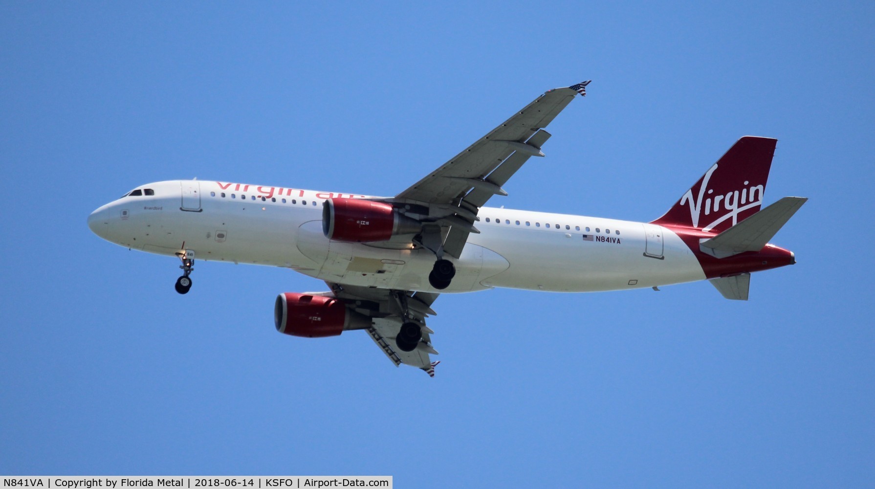 N841VA, 2011 Airbus A320-214 C/N 4655, Virgin America