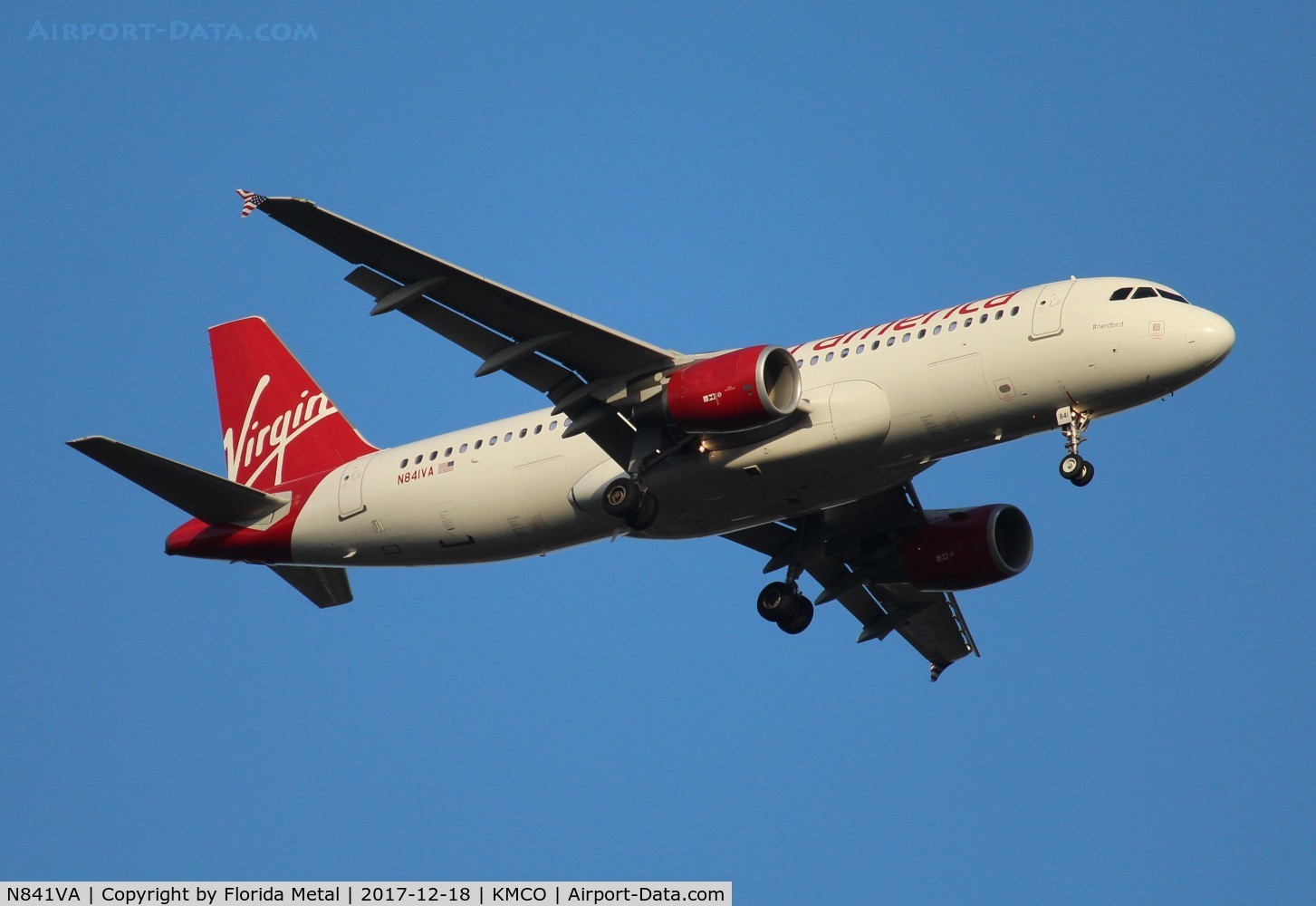 N841VA, 2011 Airbus A320-214 C/N 4655, Virgin America