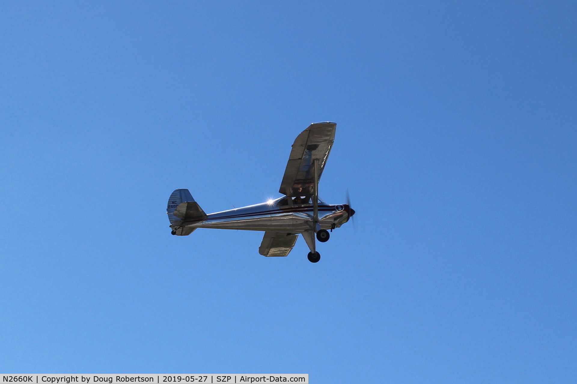 N2660K, 1947 Luscombe 8E Silvaire C/N 5387, 1947 Luscombe 8E SILVAIRE, Continental C85 85 Hp, takeoff climb Rwy 22