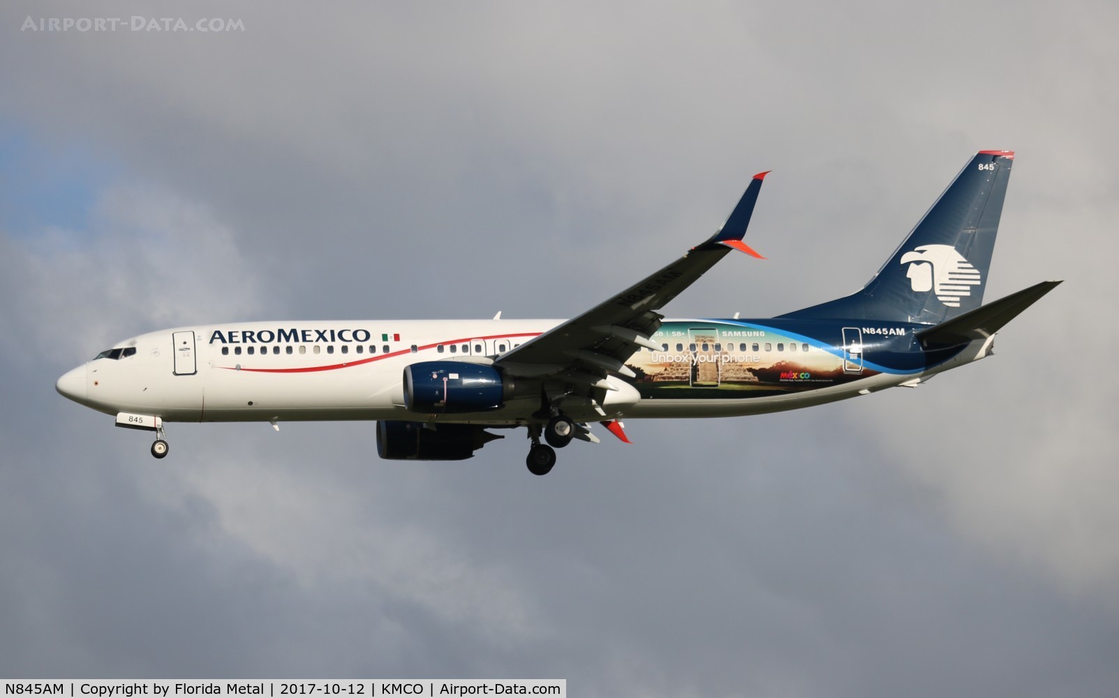 N845AM, 2014 Boeing 737-852 C/N 36706, Aeromexico