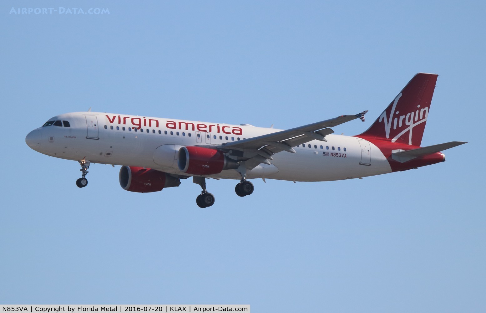 N853VA, 2012 Airbus A320-214 C/N 5034, Virgin America