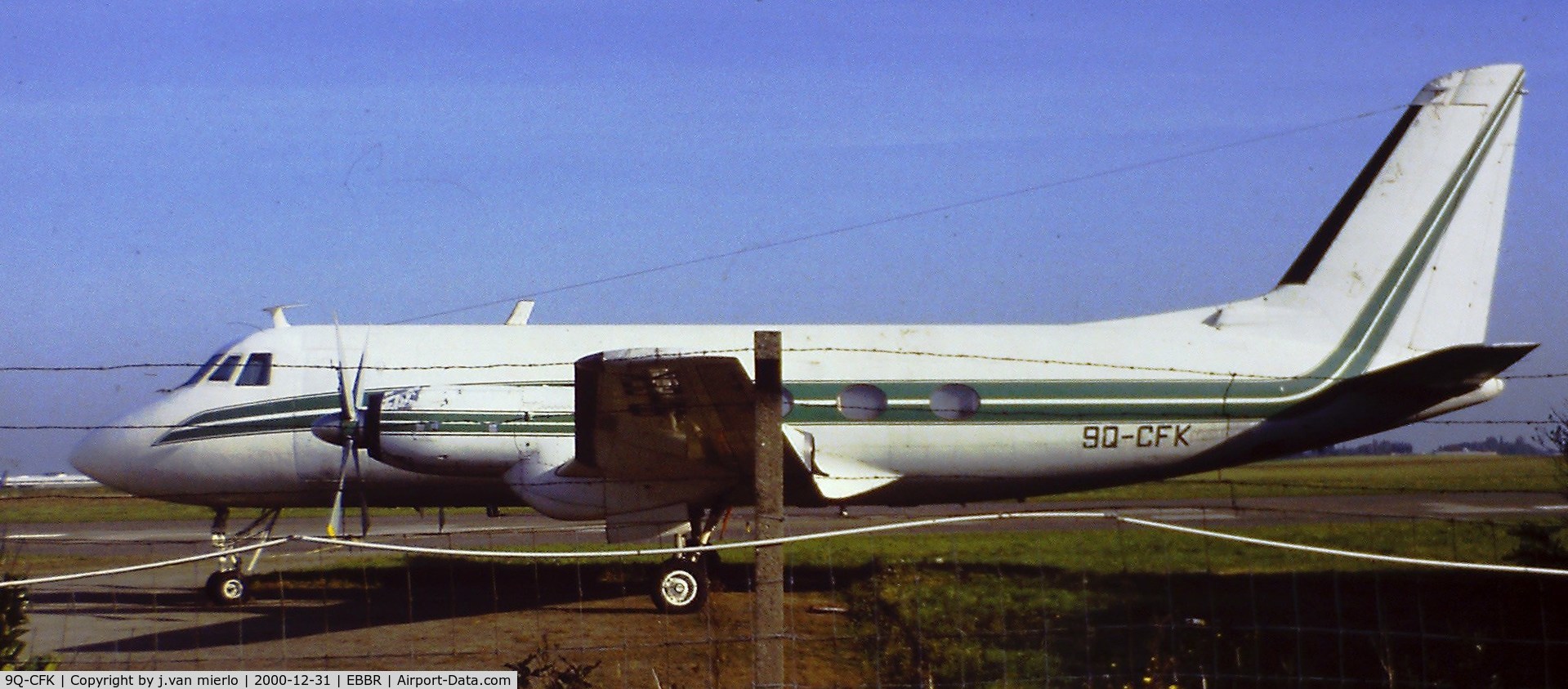 9Q-CFK, 1961 Grumman G-159 Gulfstream 1 C/N 77, Brussels