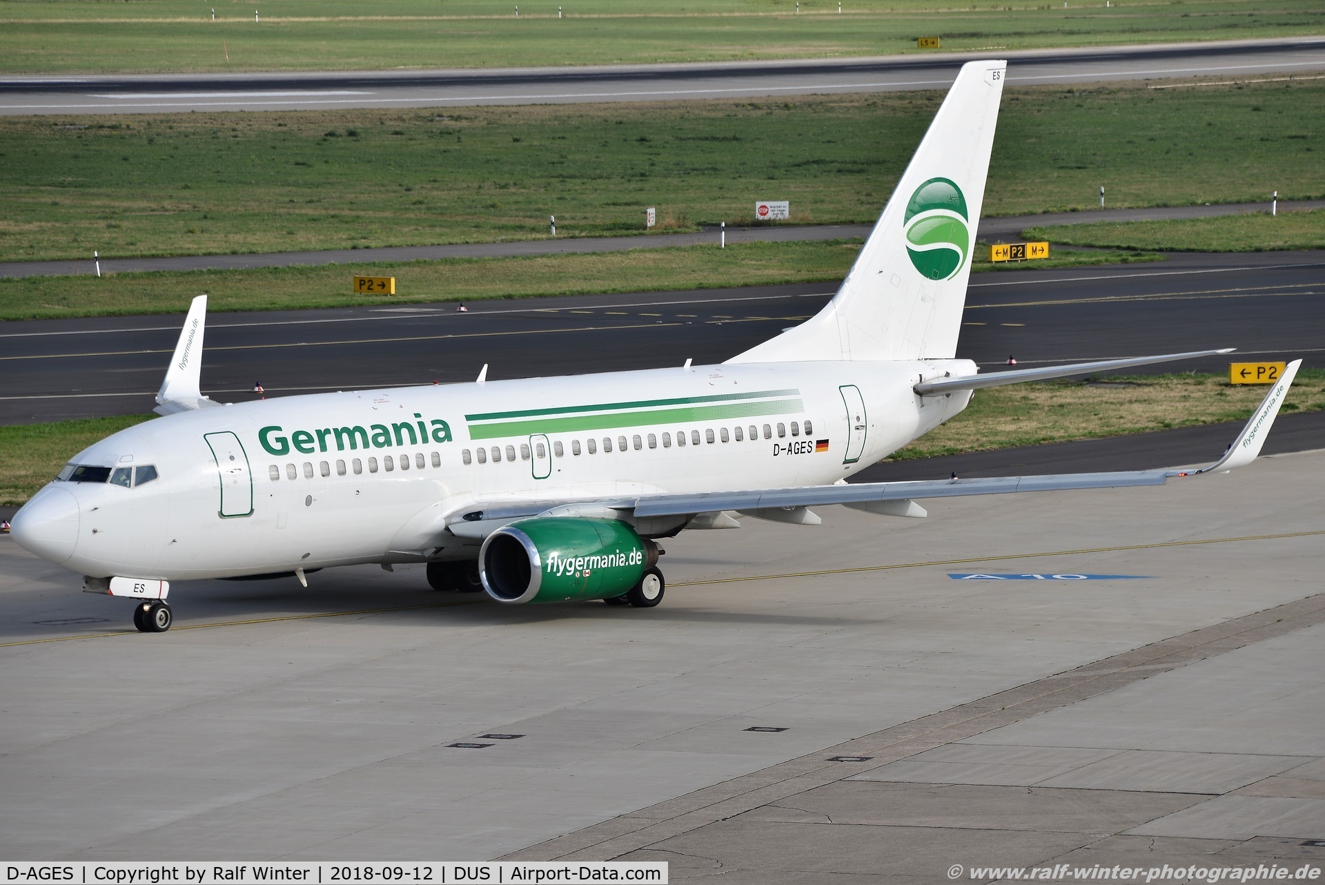 D-AGES, 1998 Boeing 737-75B C/N 28108, Boeing 737-75B(W) - ST GMI Germania - 28108 - D-AGES - 12.09.2018 - DUS