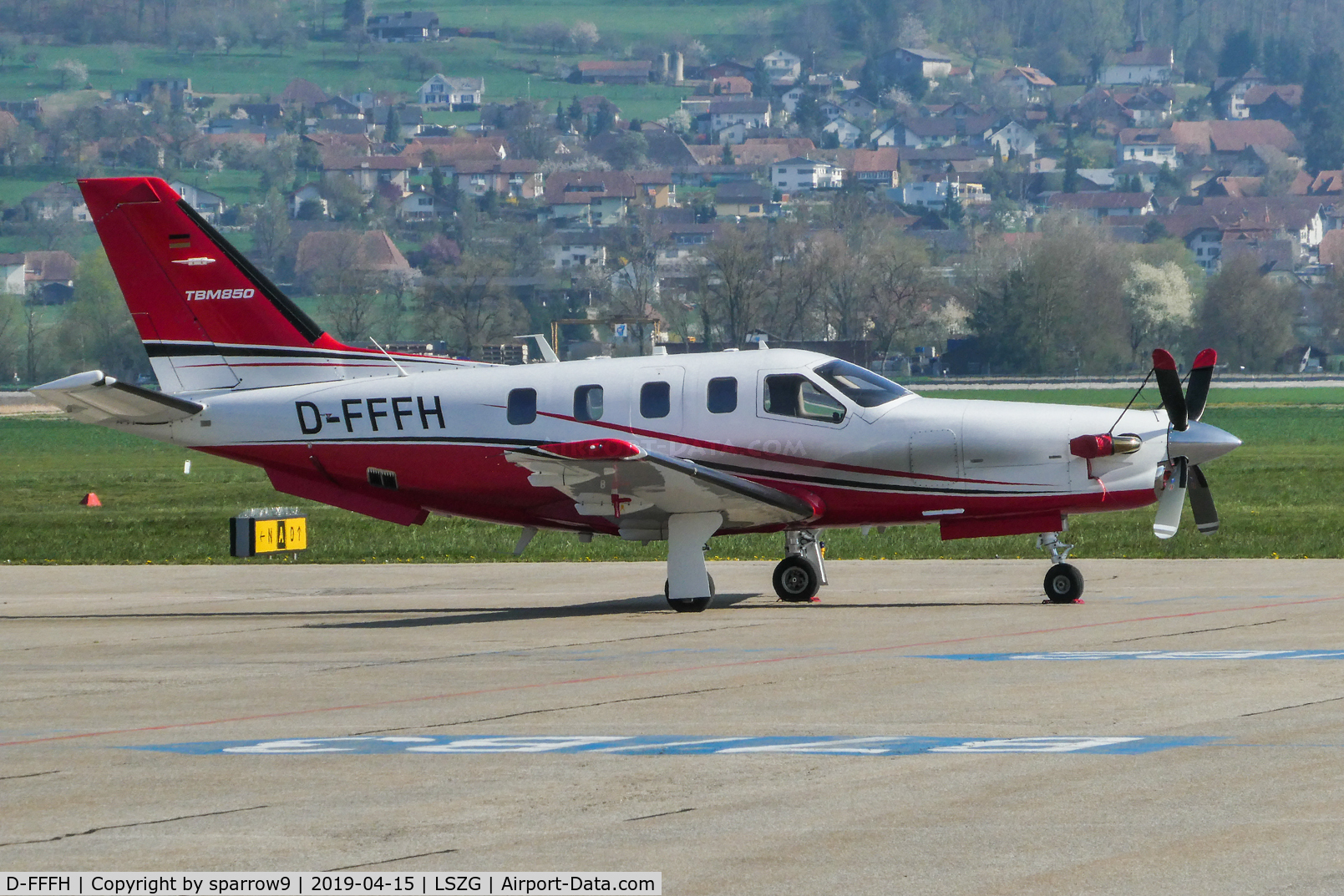 D-FFFH, 2012 Socata TBM-850 C/N 610, At Grenchen.