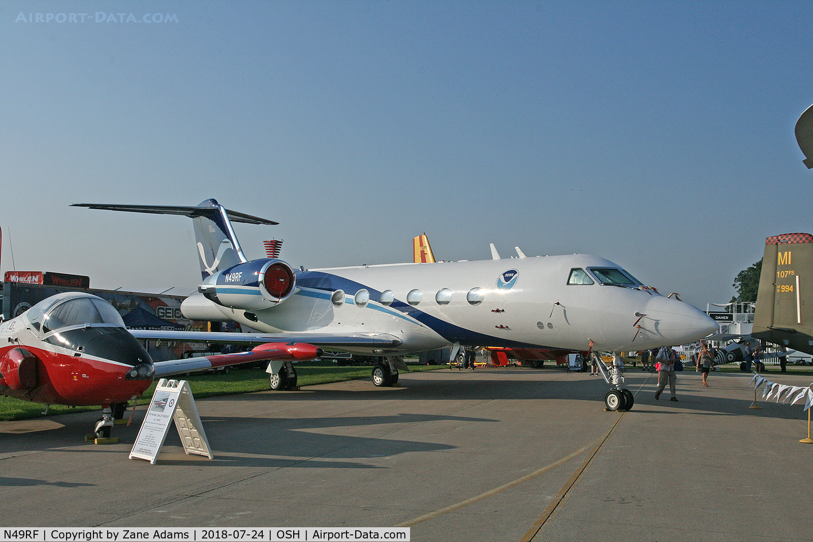 N49RF, 1994 Gulfstream Aerospace Gulfstream IV C/N 1246, At the 2018 EAA AirVenture - Oshkosh, Wisconsin