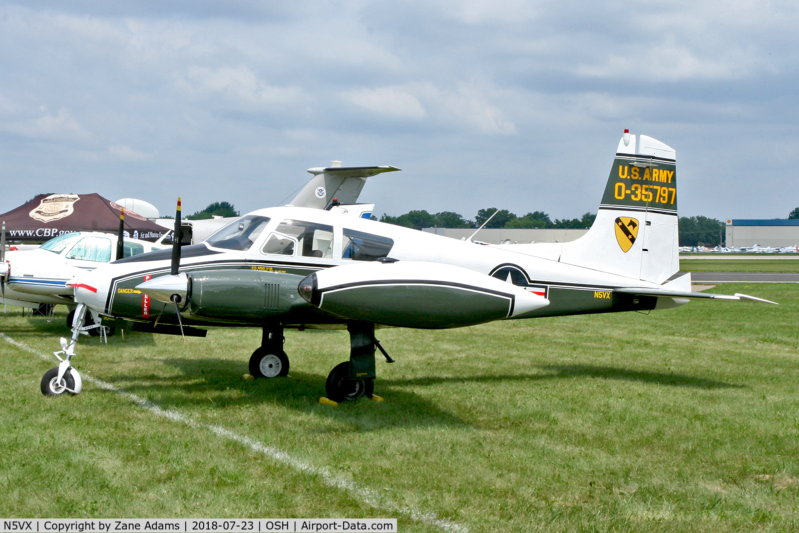 N5VX, 1958 Cessna 310C C/N 35797, At the 2018 EAA AirVenture - Oshkosh, Wisconsin