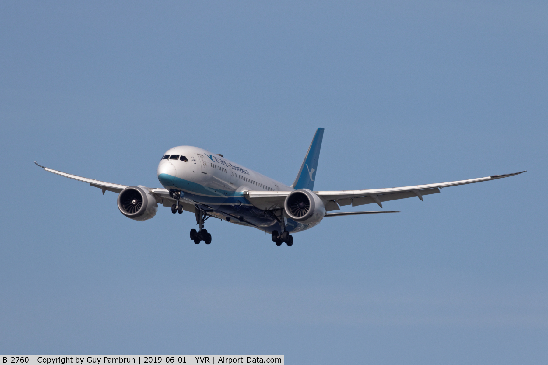 B-2760, 2015 Boeing 787-8 Dreamliner C/N 41540, Landing