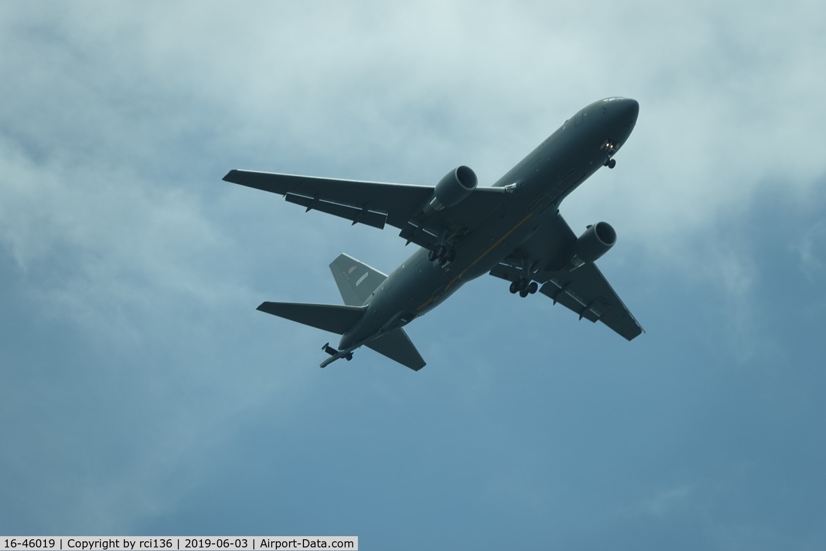 16-46019, 2016 Boeing KC-46A Pegasus (767-2LKC) C/N 34138, On approach to Paine Field, Everett Wa.
N5514K