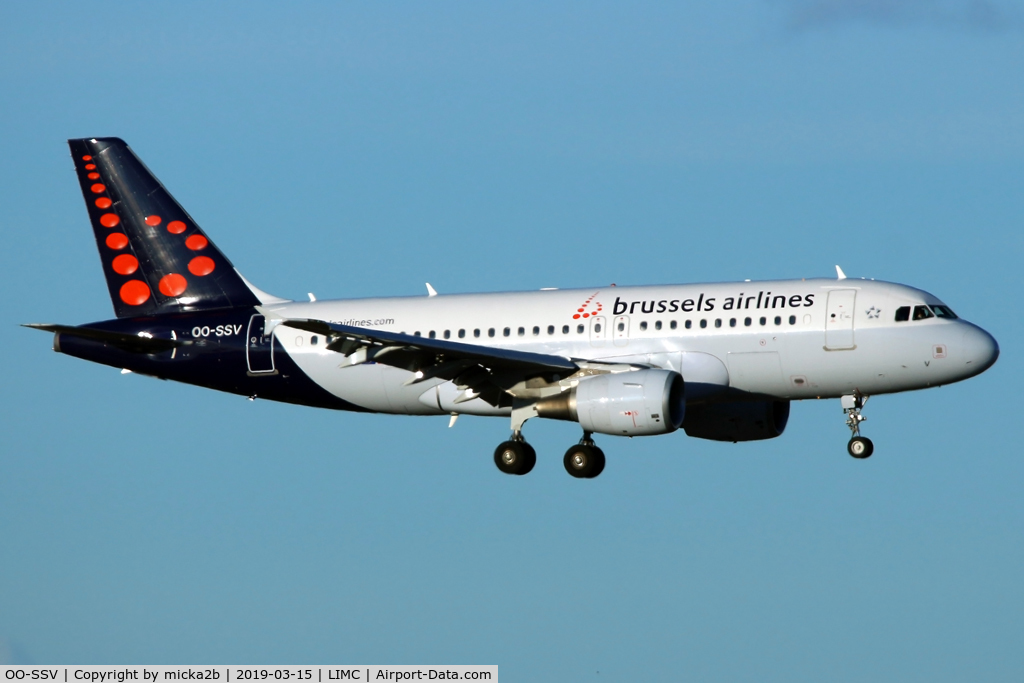 OO-SSV, 2004 Airbus A319-111 C/N 2196, Landing