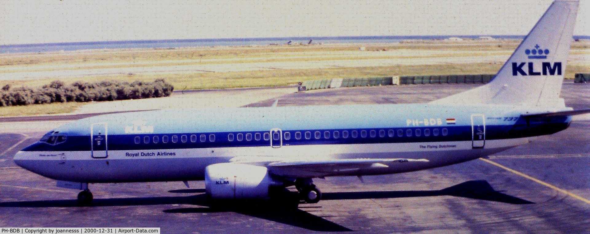 PH-BDB, 1986 Boeing 737-306 C/N 23538, Aéroport de Nice, France '80s