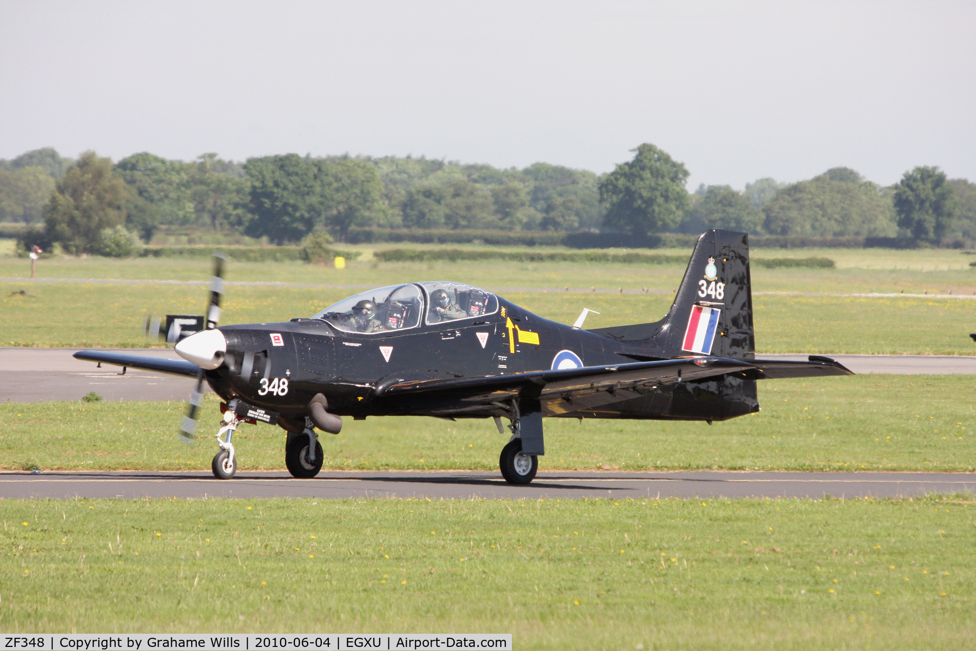 ZF348, Short S-312 Tucano T1 C/N S112/T83, Shorts Tucano ZF348 1 FTS RAF, Linton-on-Ouse 4/6/10