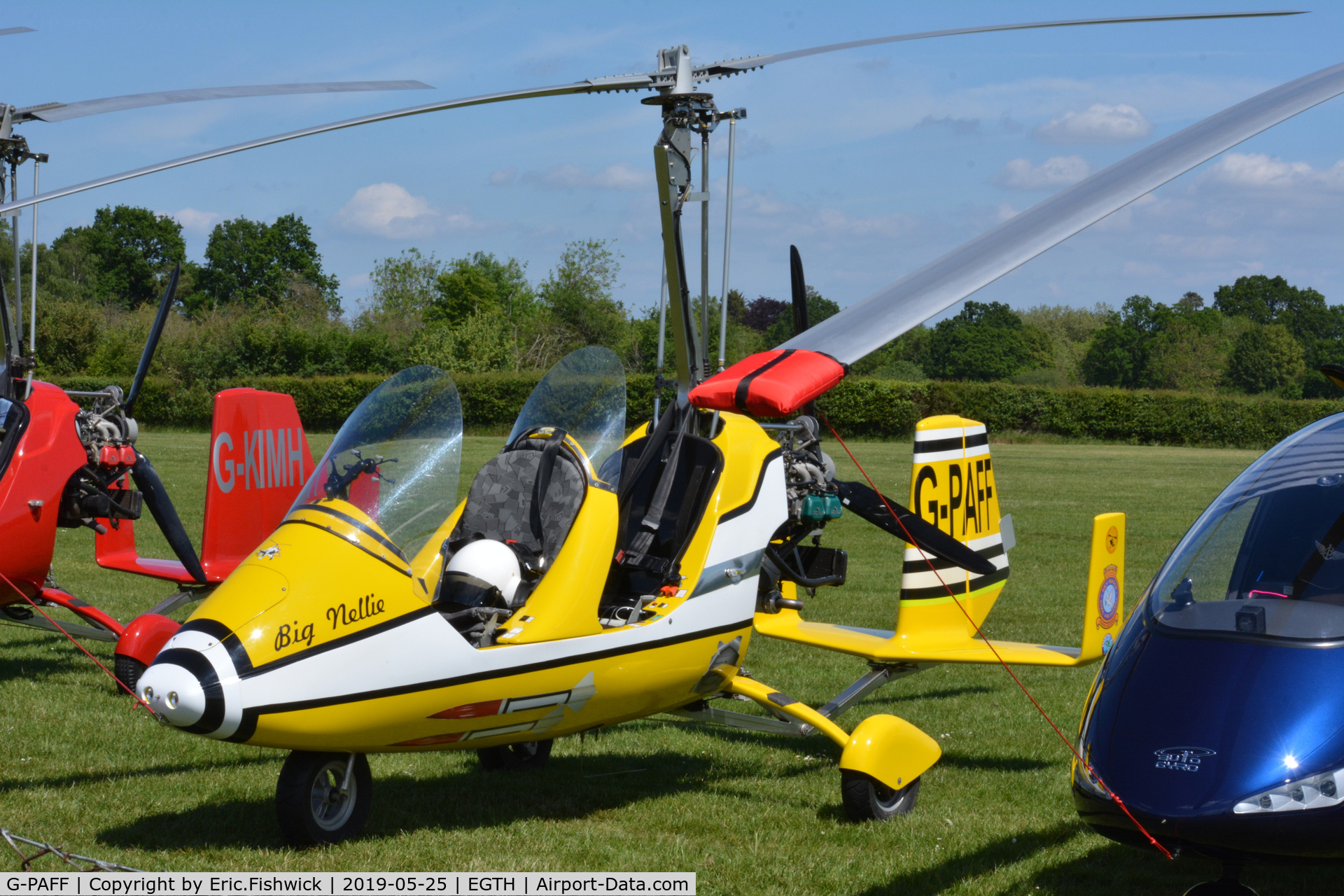 G-PAFF, 2011 Rotorsport UK MTOsport C/N RSUK/MTOS/039, 3. G-PAFF at the British Rotor Association annual gathering at the Shuttleworth Collection, May. 2019.