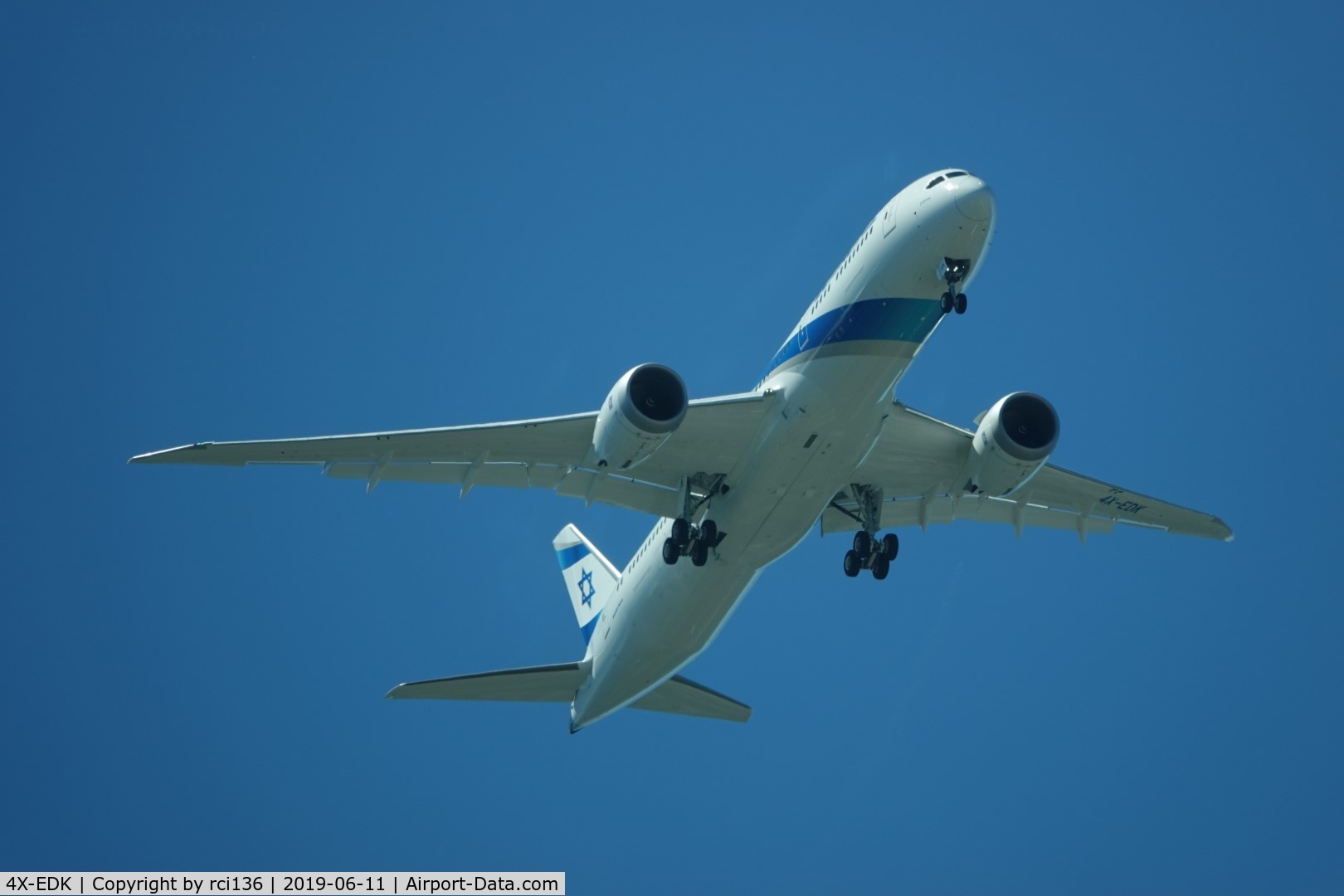 4X-EDK, 2019 Boeing 787-9 Dreamliner Dreamliner C/N 63395, On approach to Paine Field Everett, Wa