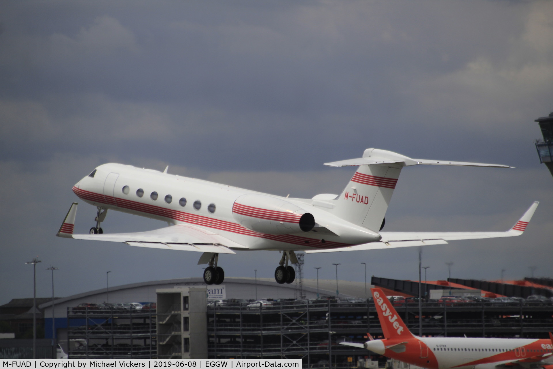 M-FUAD, 2009 Gulfstream Aerospace V-SP G550 C/N 5227, Departin from runway 26