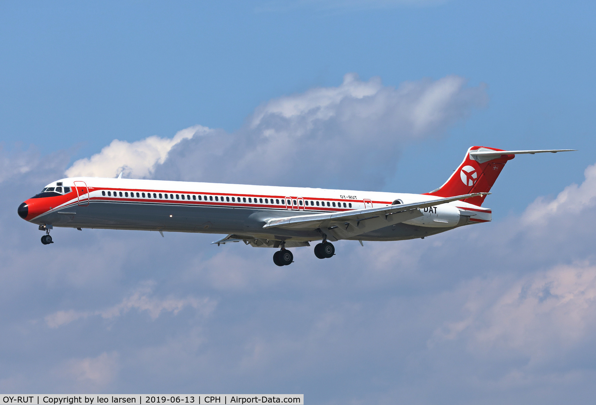 OY-RUT, 1991 McDonnell Douglas MD-82 (DC-9-82) C/N 49902, Copenhagen 13.6.2019