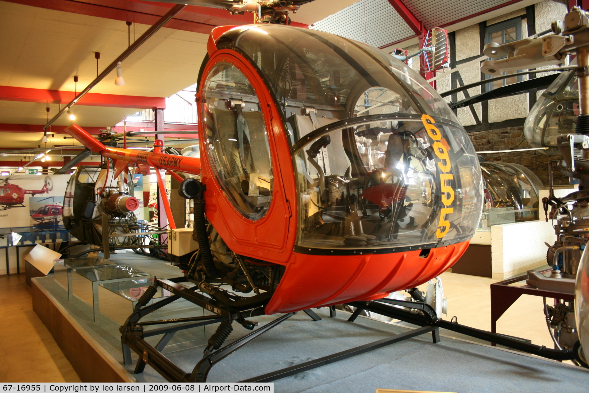 67-16955, 1967 Hughes TH-55A Osage C/N 19-1062, Bückeburg Helikopter museum 8.6.2009