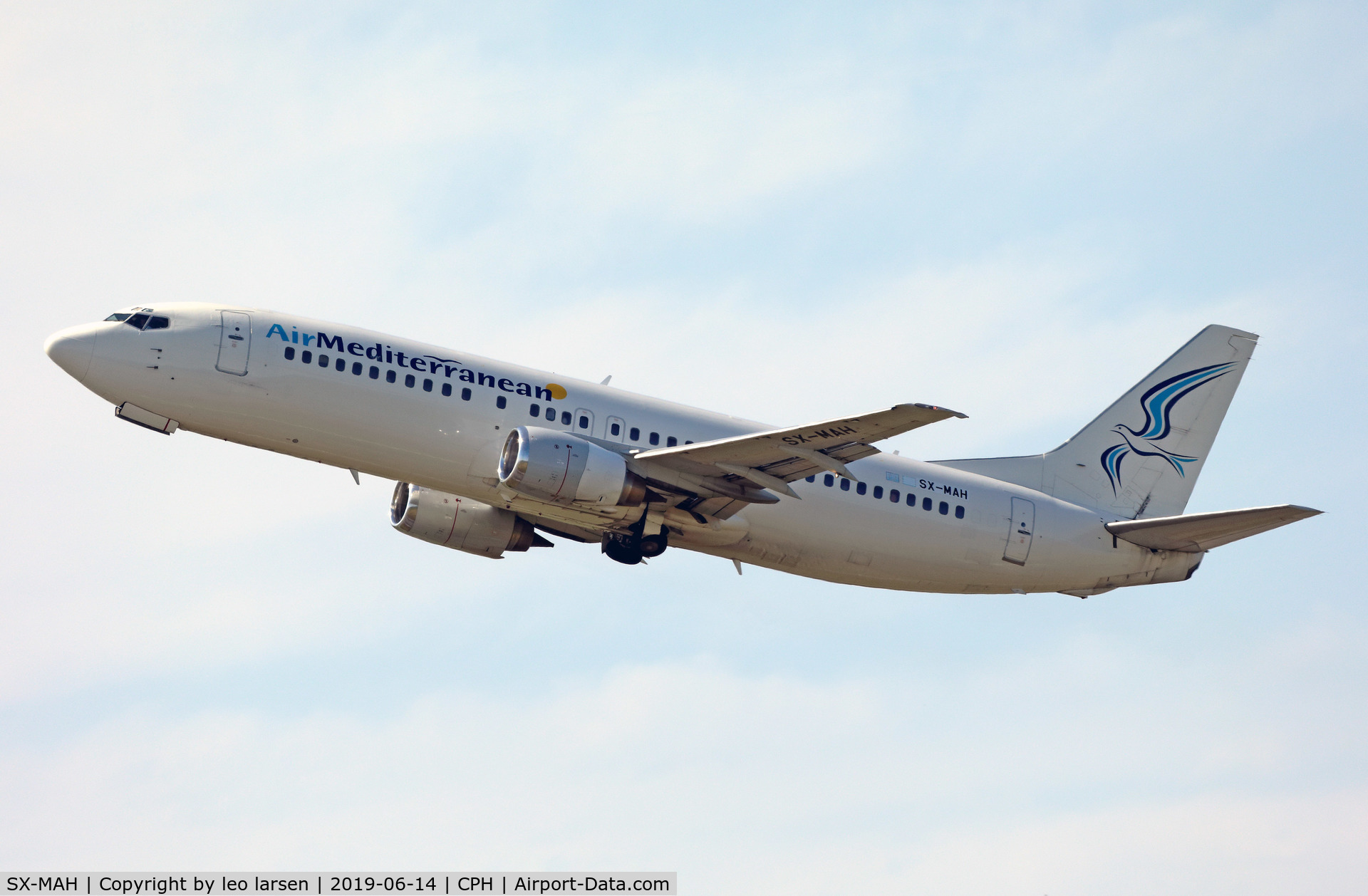 SX-MAH, 1990 Boeing 737-405 C/N 24643, Copenhagen 14.6.2019