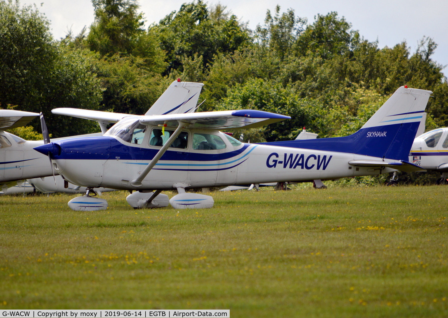 G-WACW, 1981 Cessna 172P C/N 172-74057, Cessna 172P Skyhawk at Wycombe Air Park. Ex N5307K