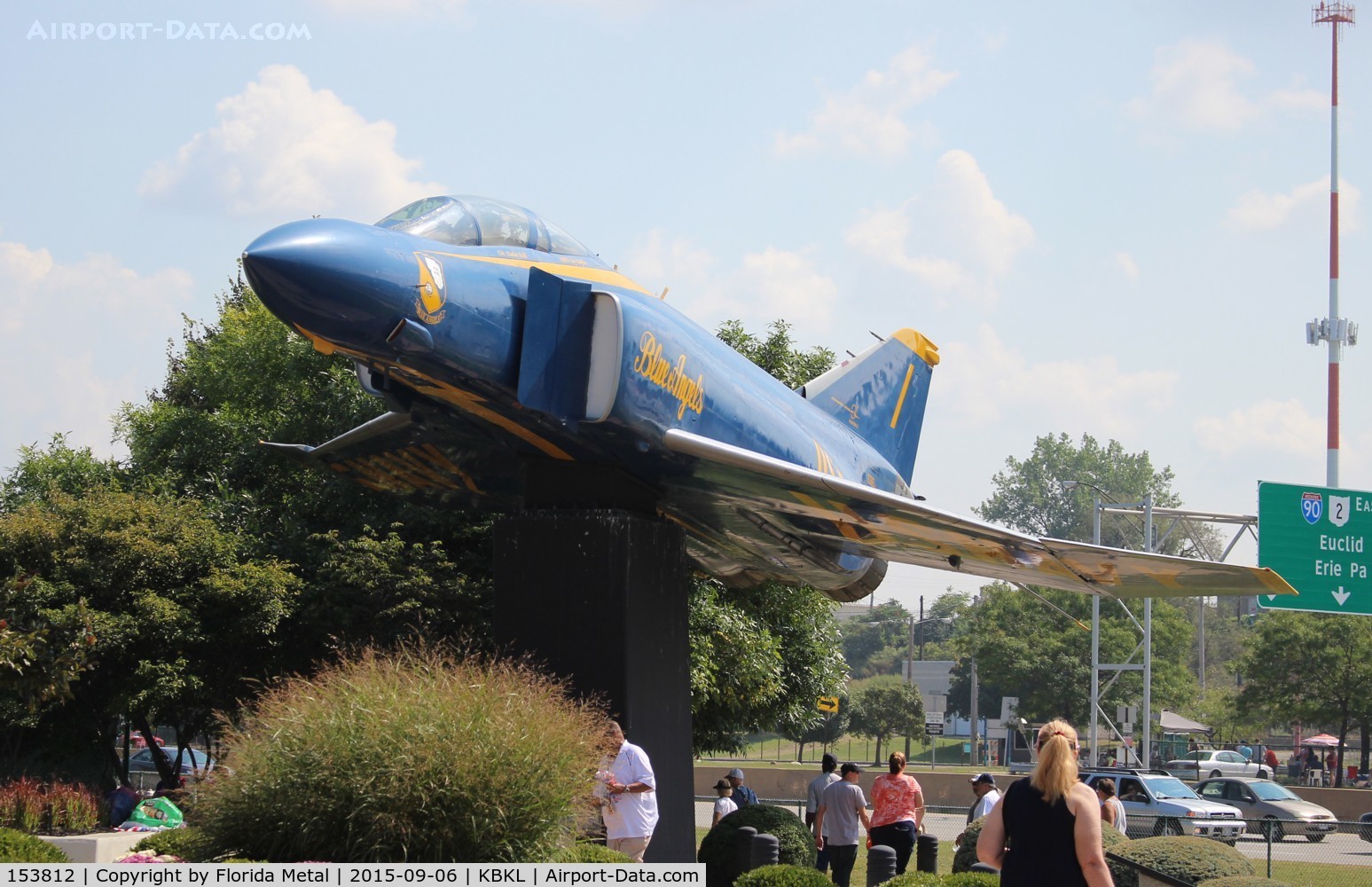 153812, McDonnell F-4J Phantom II C/N 2034, blue Angels Gate Guard Cleveland