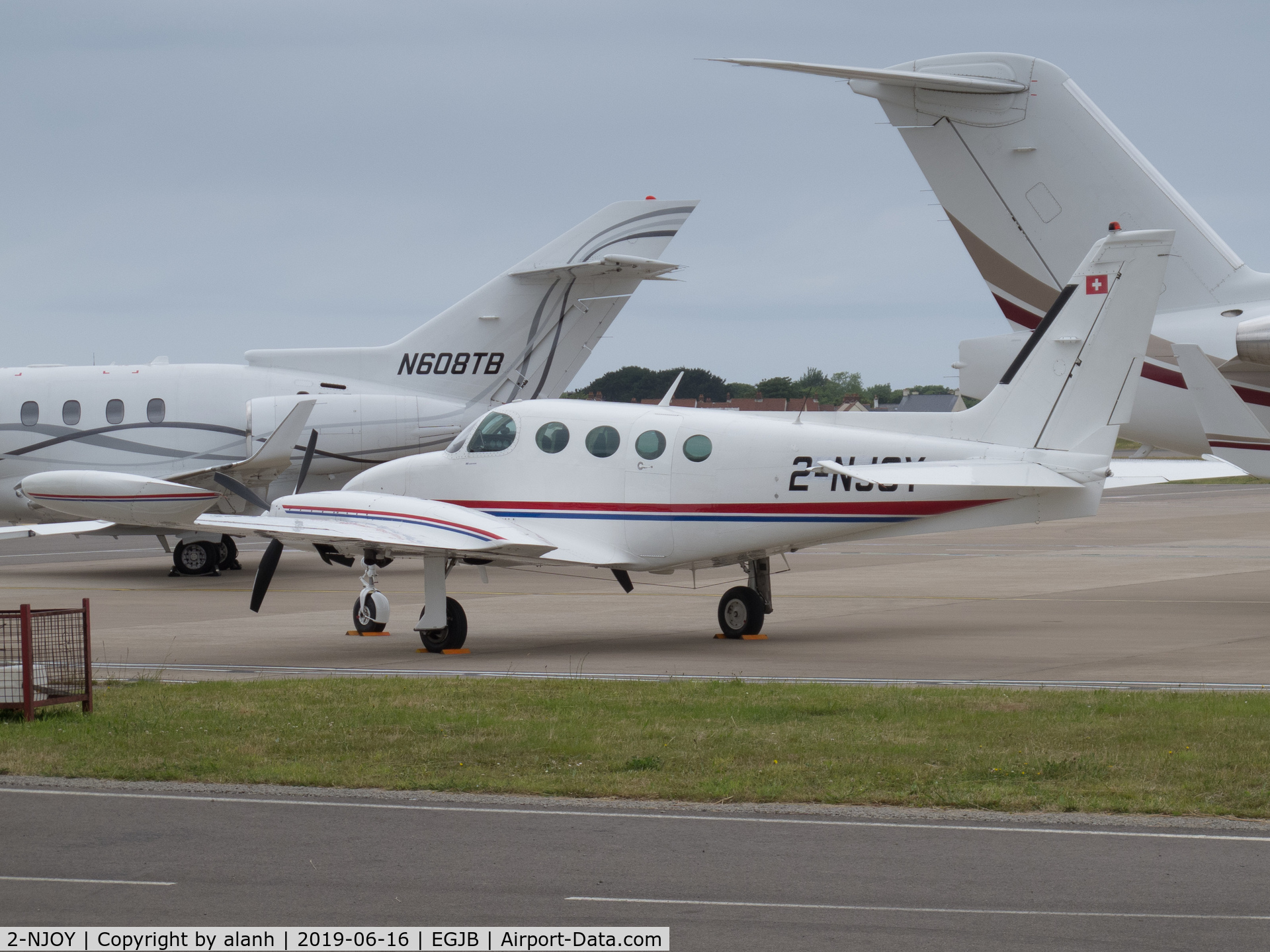 2-NJOY, 1979 Cessna 335 C/N 335-0030, Parked outside ASG, Guernsey
