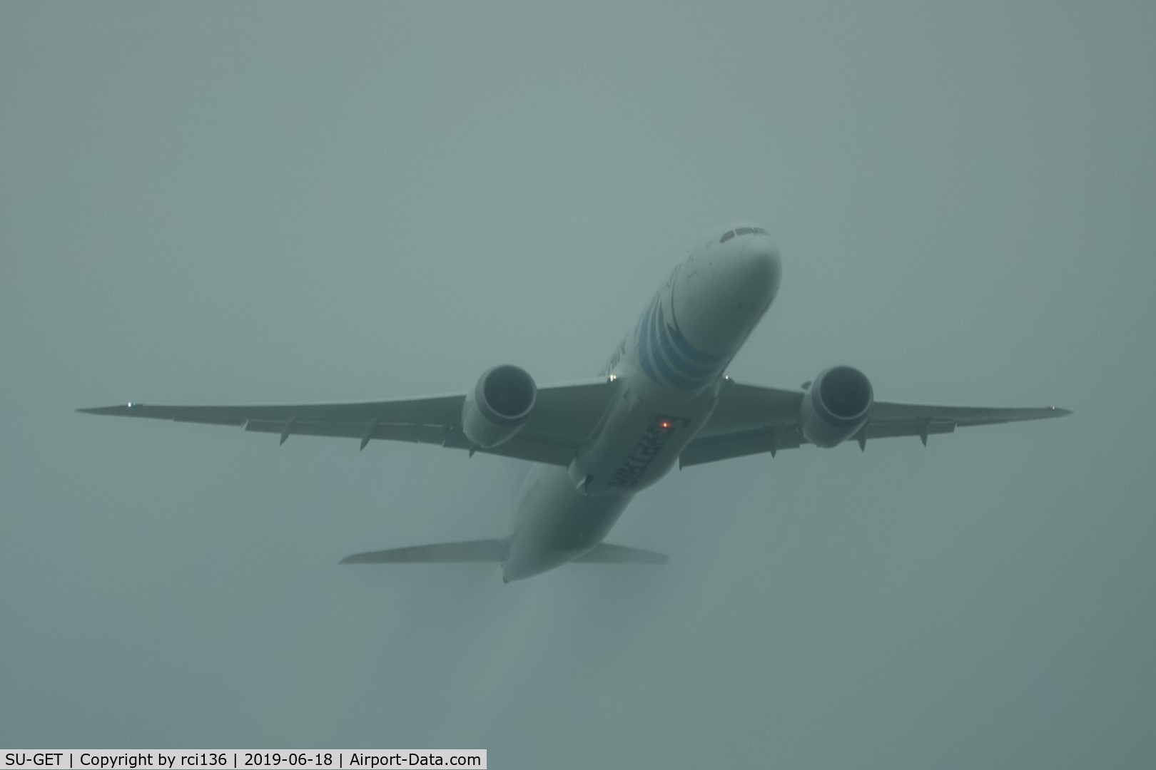SU-GET, 2019 Boeing 787-9 Dreamliner Dreamliner C/N 38801, On approach to Paine Field, Everett Wa