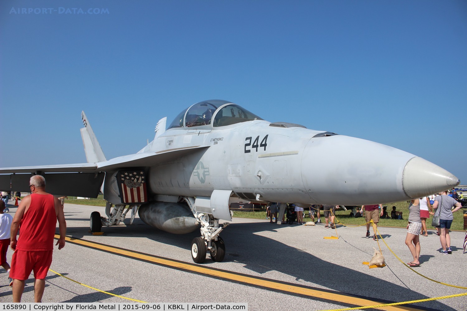 165890, Boeing F/A-18F Super Hornet C/N F050, Cleveland Airshow 2015