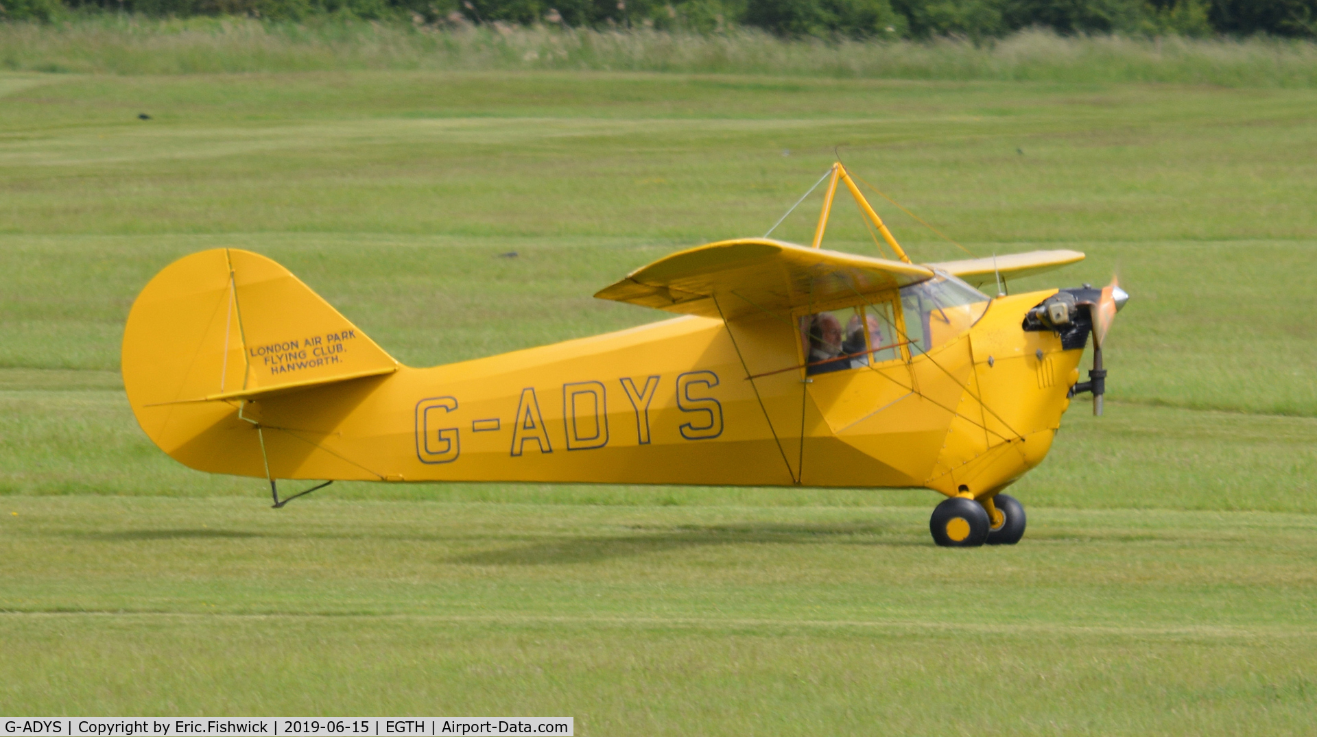 G-ADYS, 1935 Aeronca C-3 C/N A-600, 2. G-ADYS at The Evening Airshow at The Shuttleworth Collection, June, 2019.