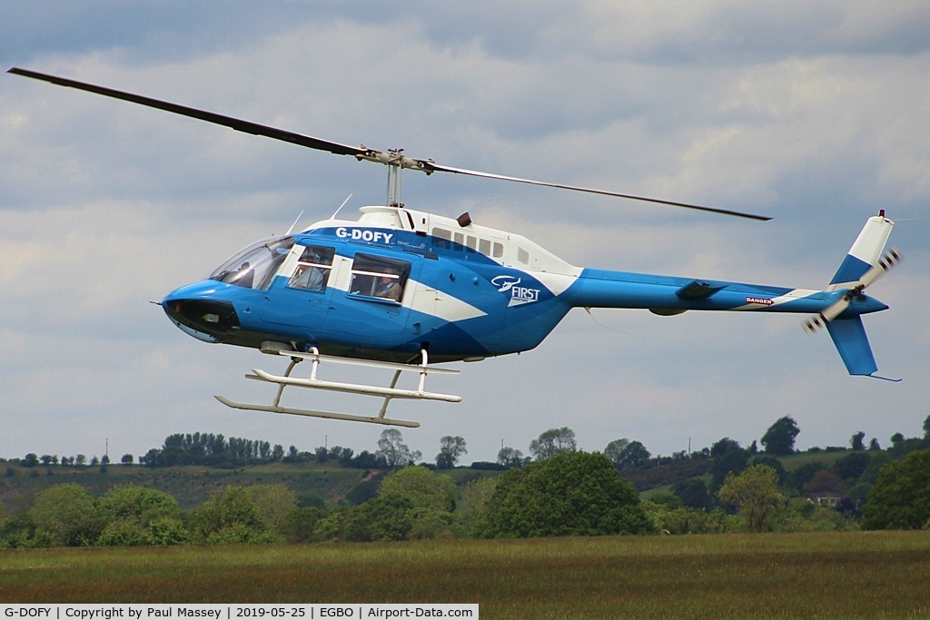 G-DOFY, 1983 Bell 206B JetRanger III C/N 3637, Giving pleasure flights all day. Ex:-N2283F.
