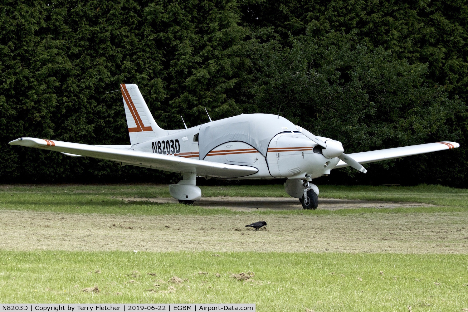 N8203D, 1982 Piper PA-28-181 C/N 28-8290120, At Tatenhill Airfield in the UK