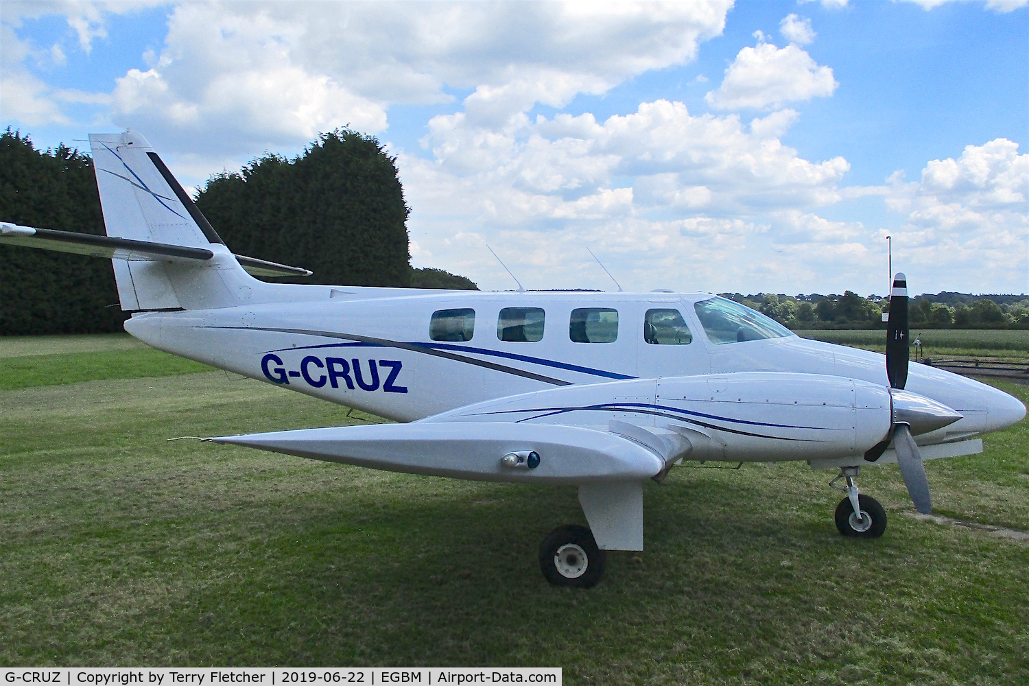 G-CRUZ, 1982 Cessna T303 Crusader C/N T303-00004, At Tatenhill Airfield , Burton-on-Trent
