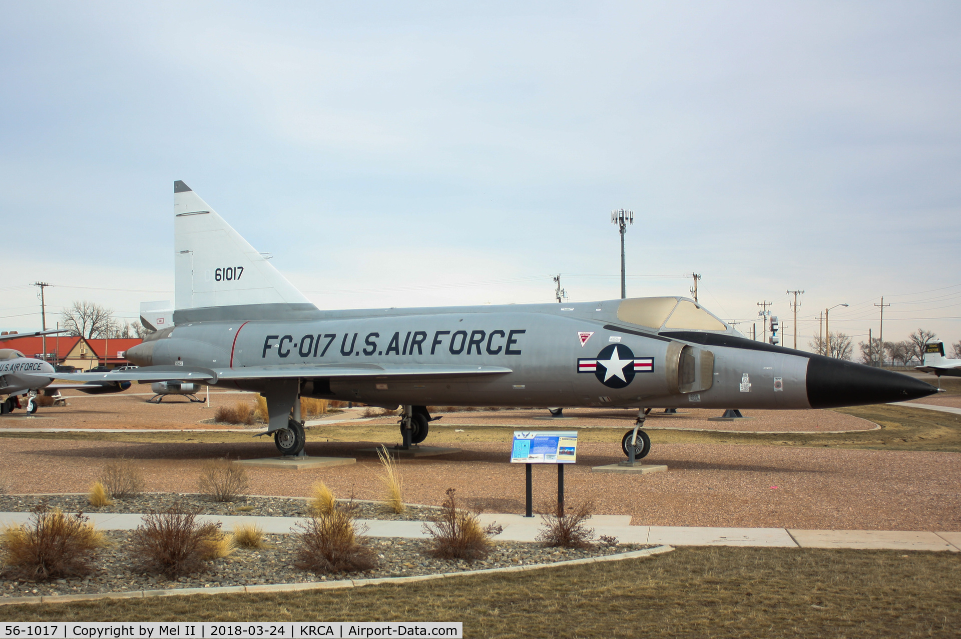 56-1017, 1956 Convair F-102A Delta Dagger C/N Not found, On display at the South Dakota Air and Space Museum at Ellsworth Air Force Base.