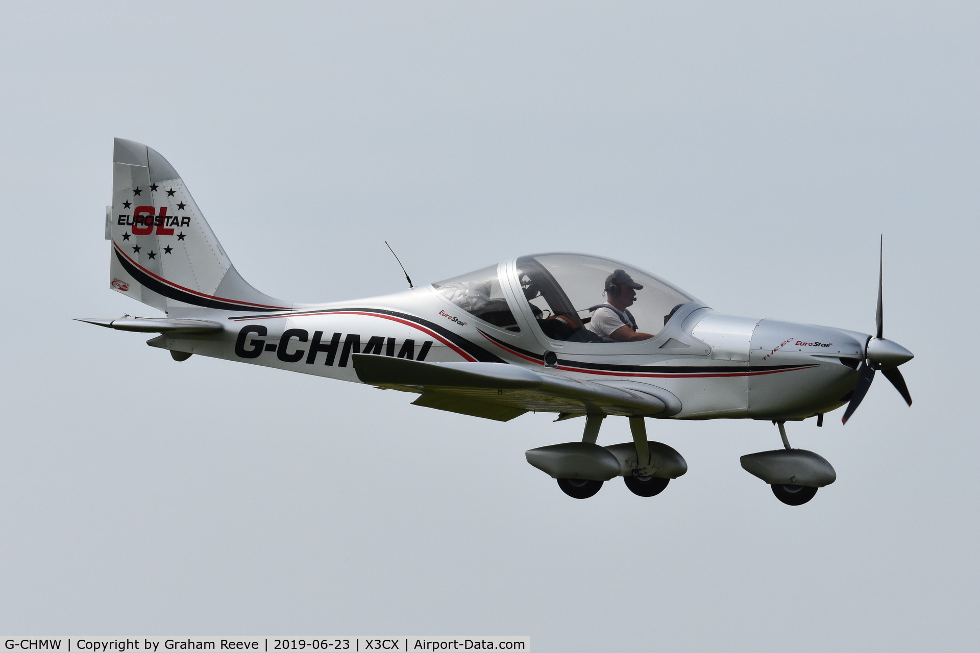 G-CHMW, 2013 Aerotechnik EV-97 Eurostar SL C/N LAA 315B-15158, Landing at Northrepps.